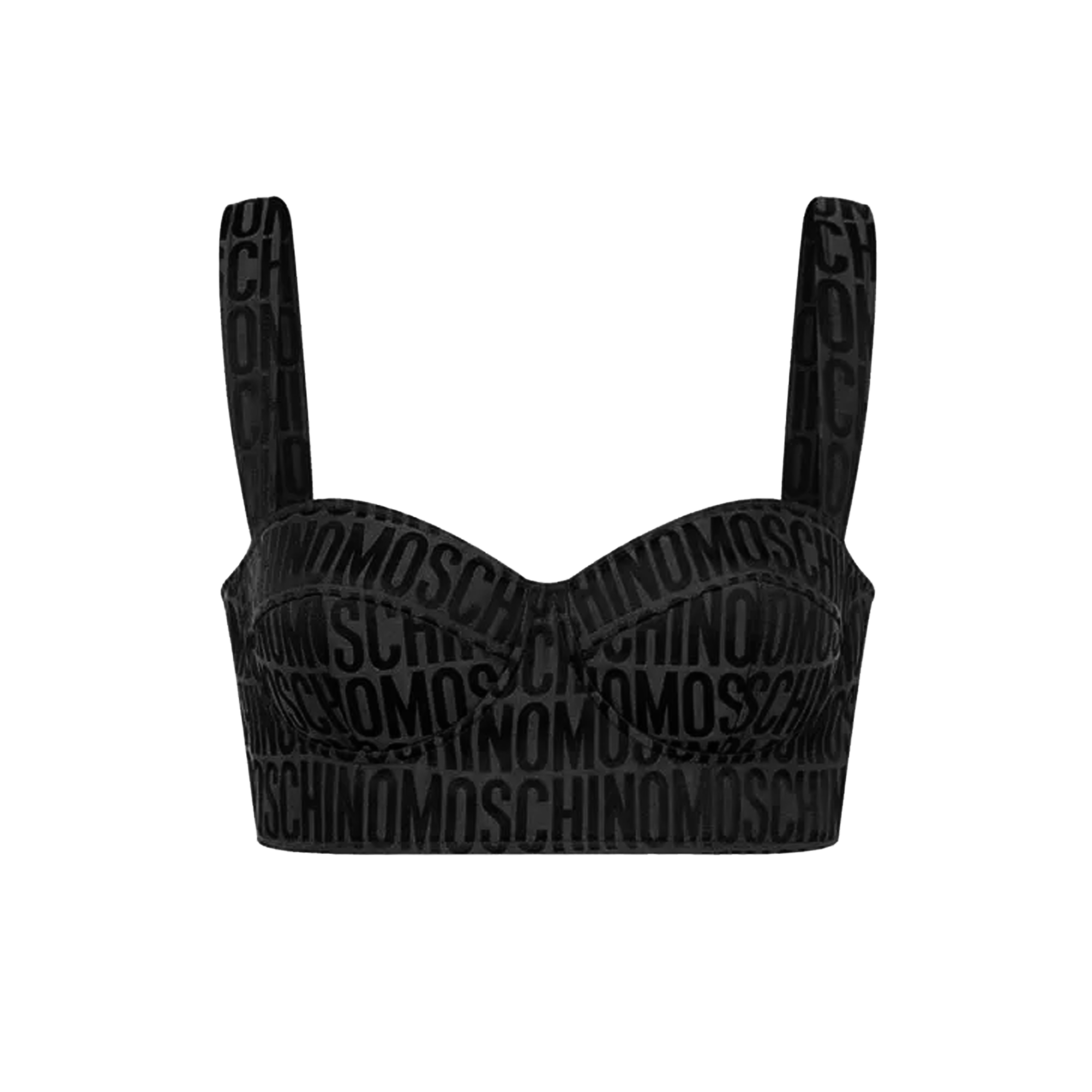 Top Negro Moschino Multilogo