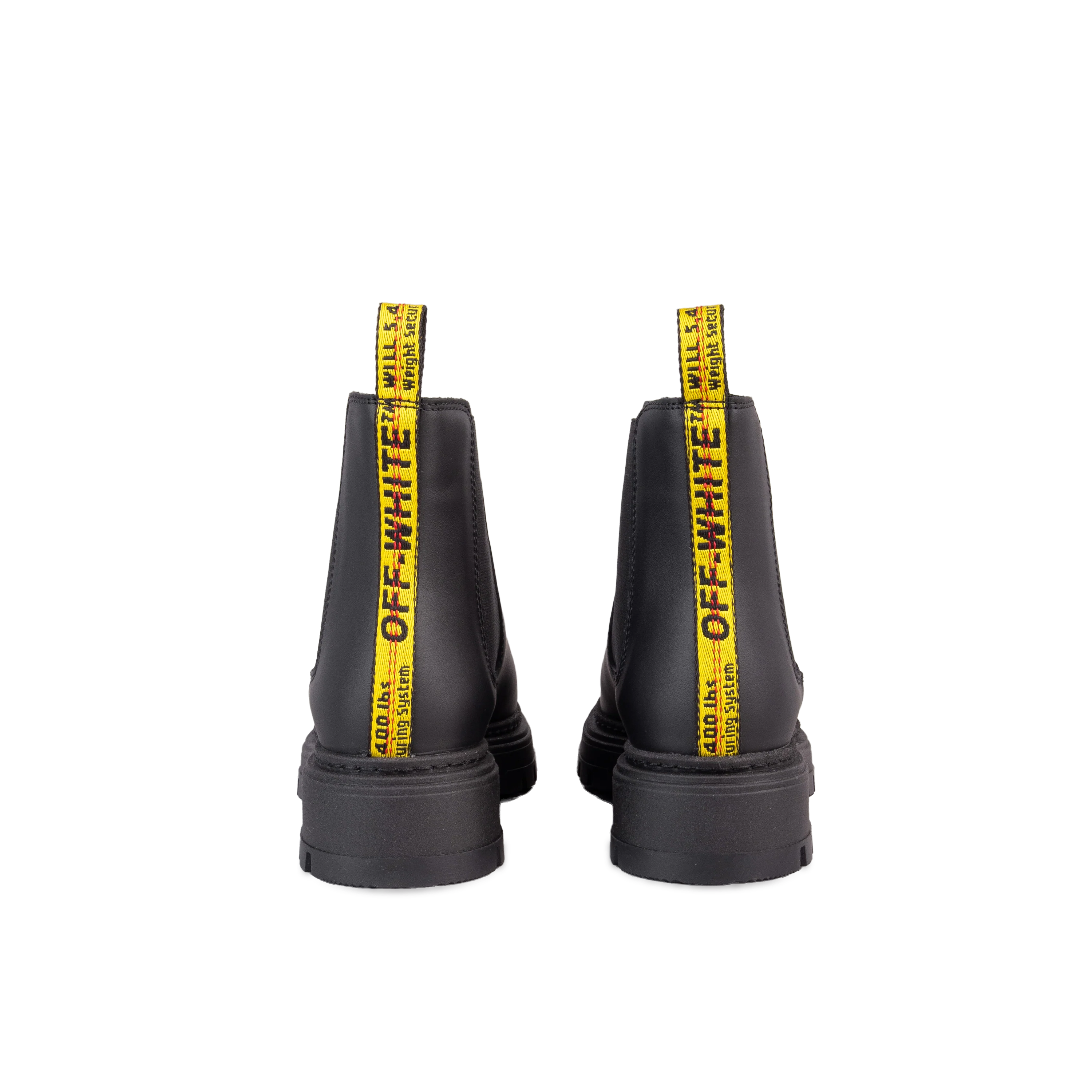 Botas Negras Off-White Kids Chelsea