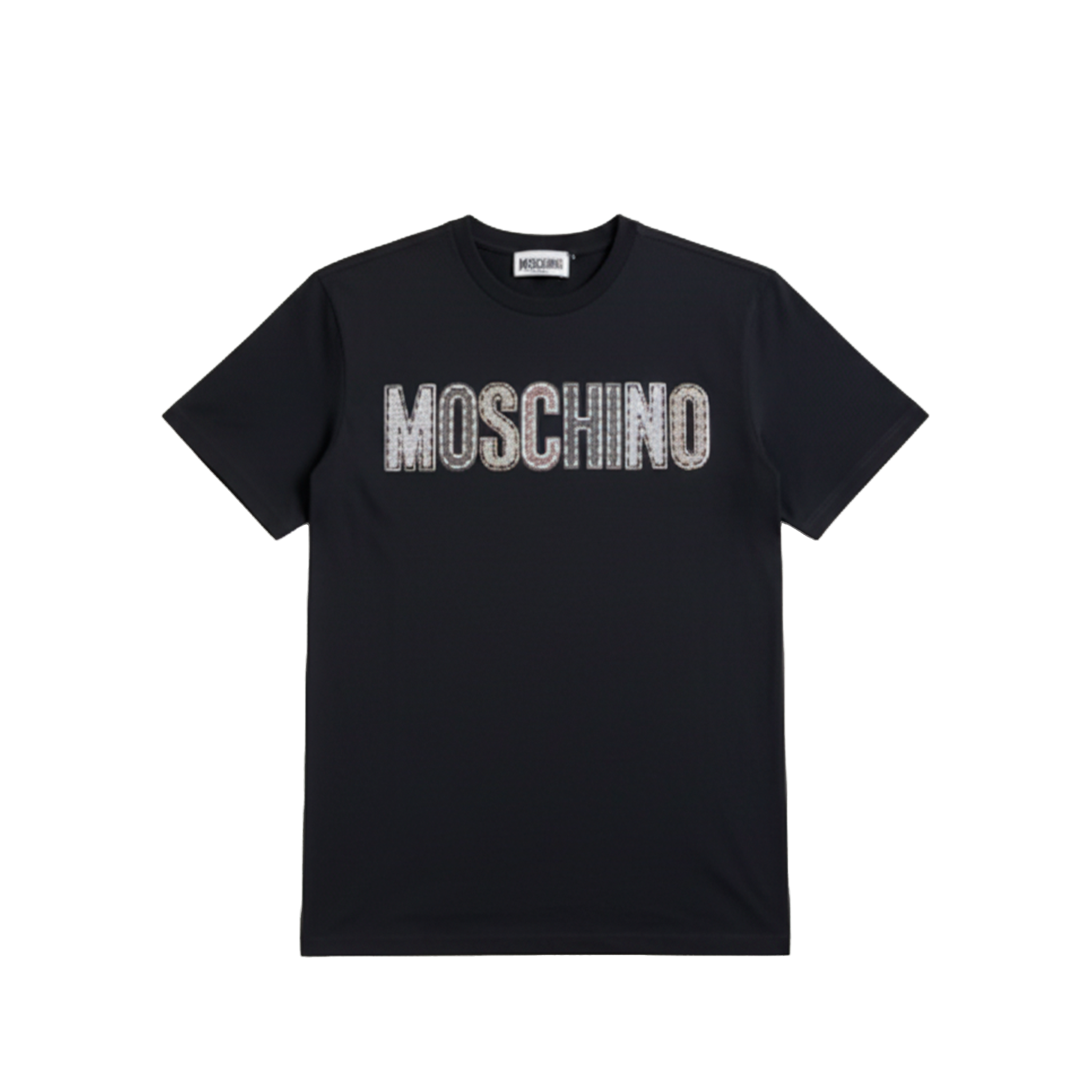 Camiseta Negra Moschino Gold Logo