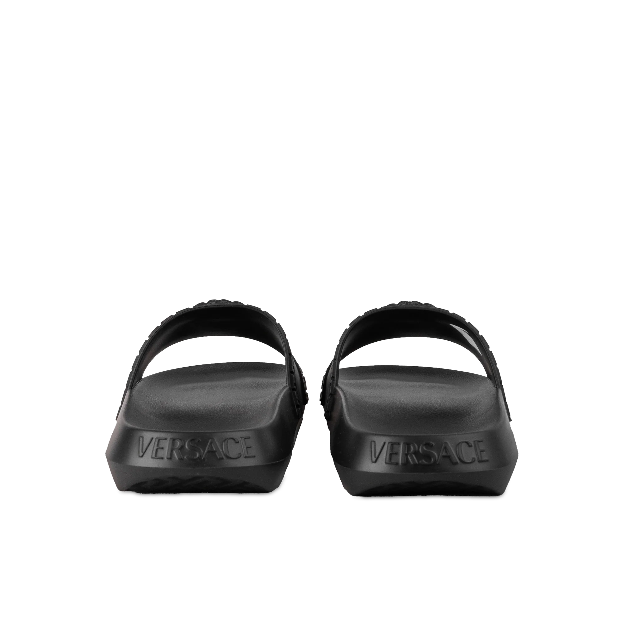 Sandalias Negras Versace Medusa