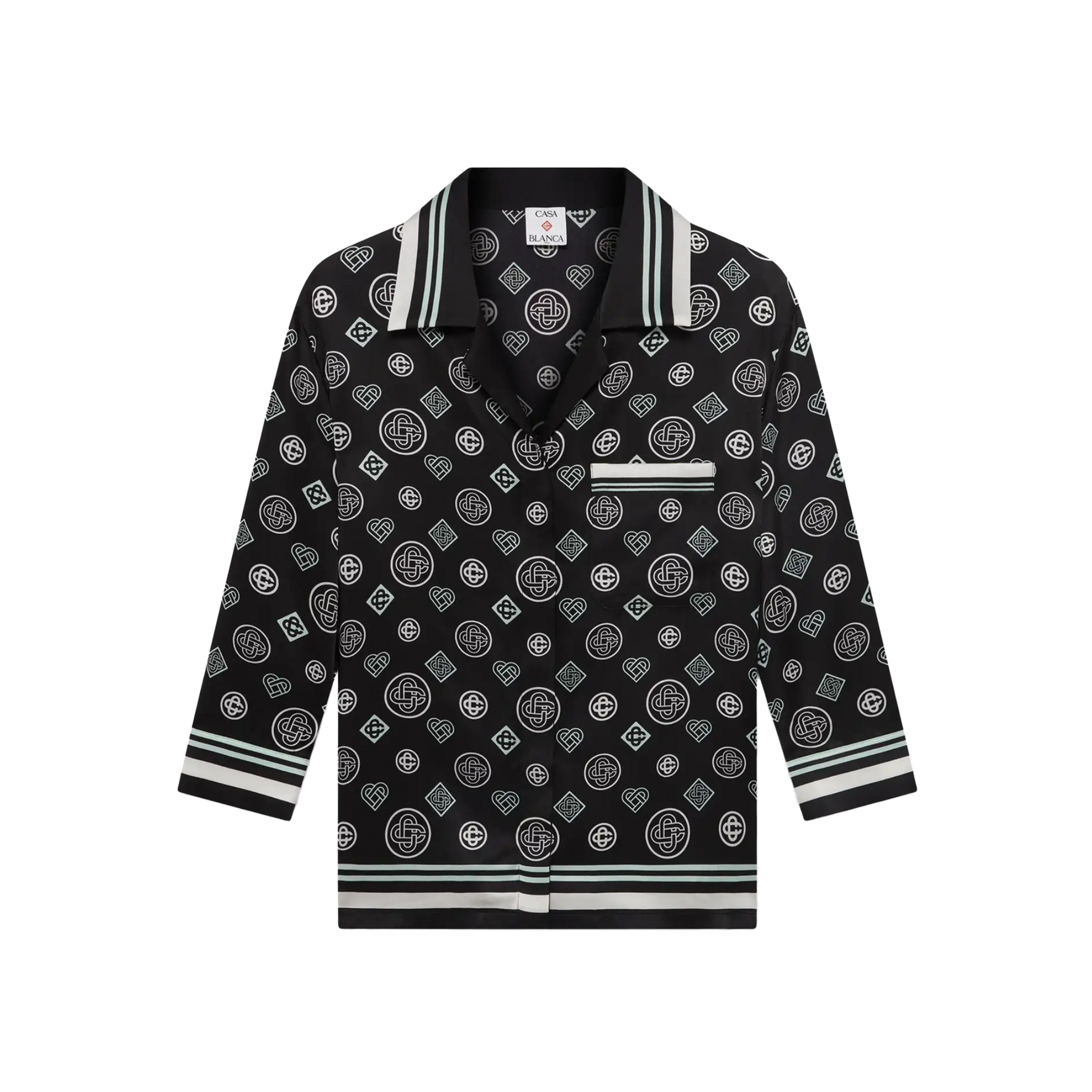 Camisa Negra Casablanca Monogram
