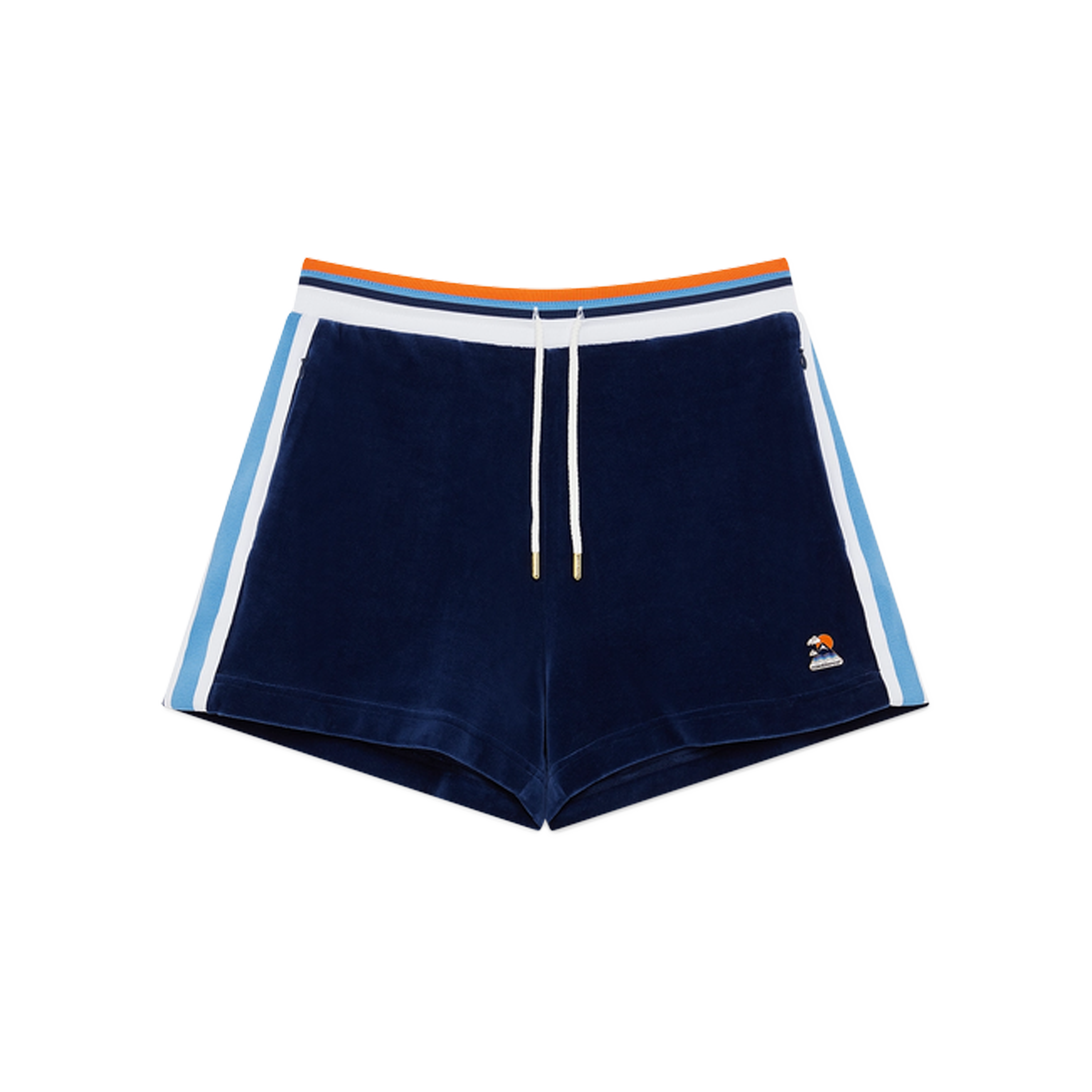 Short Azul Casablanca Velour