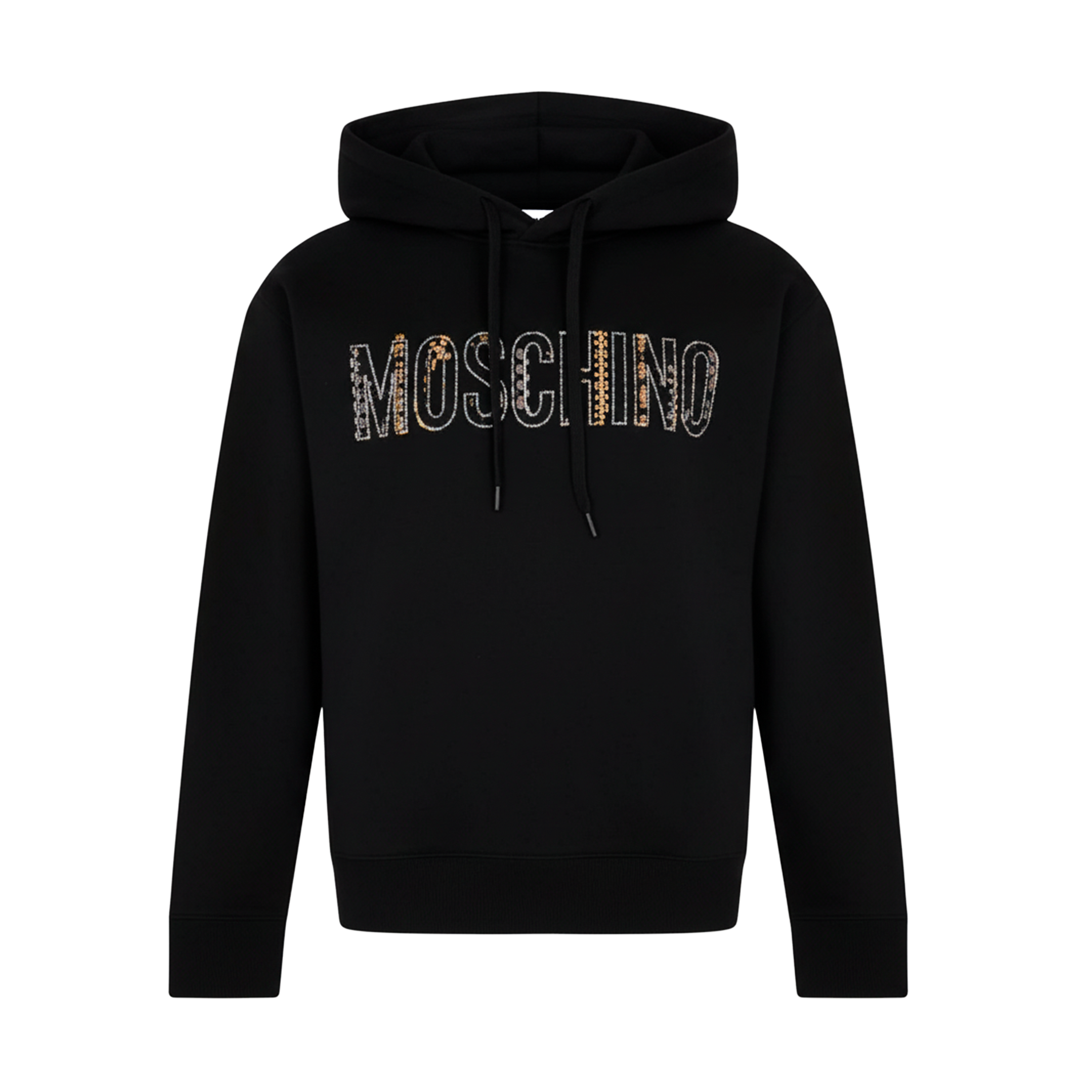 Buzo Negro Moschino Logo