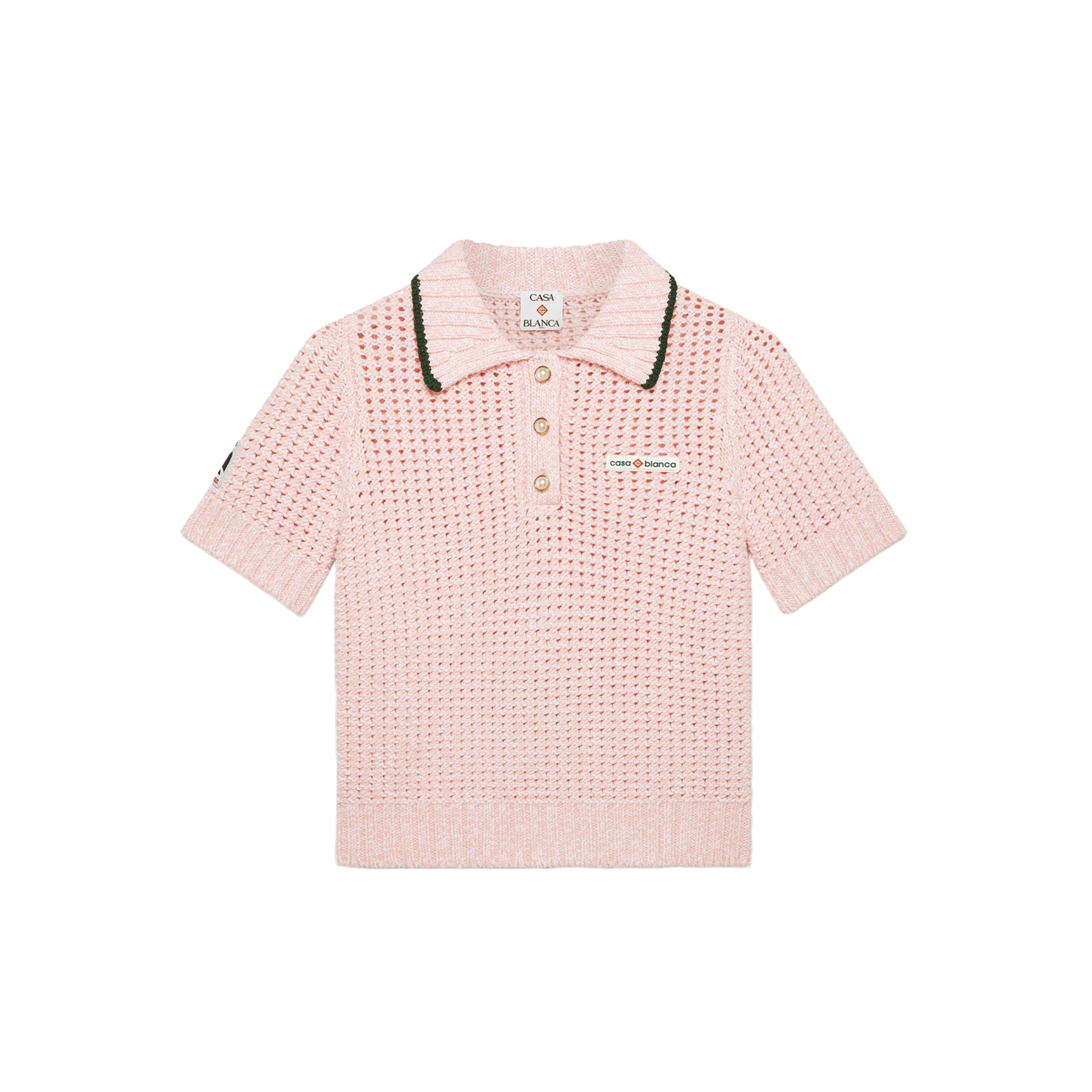 Camiseta Tipo Polo Rosado Casablanca Mouline