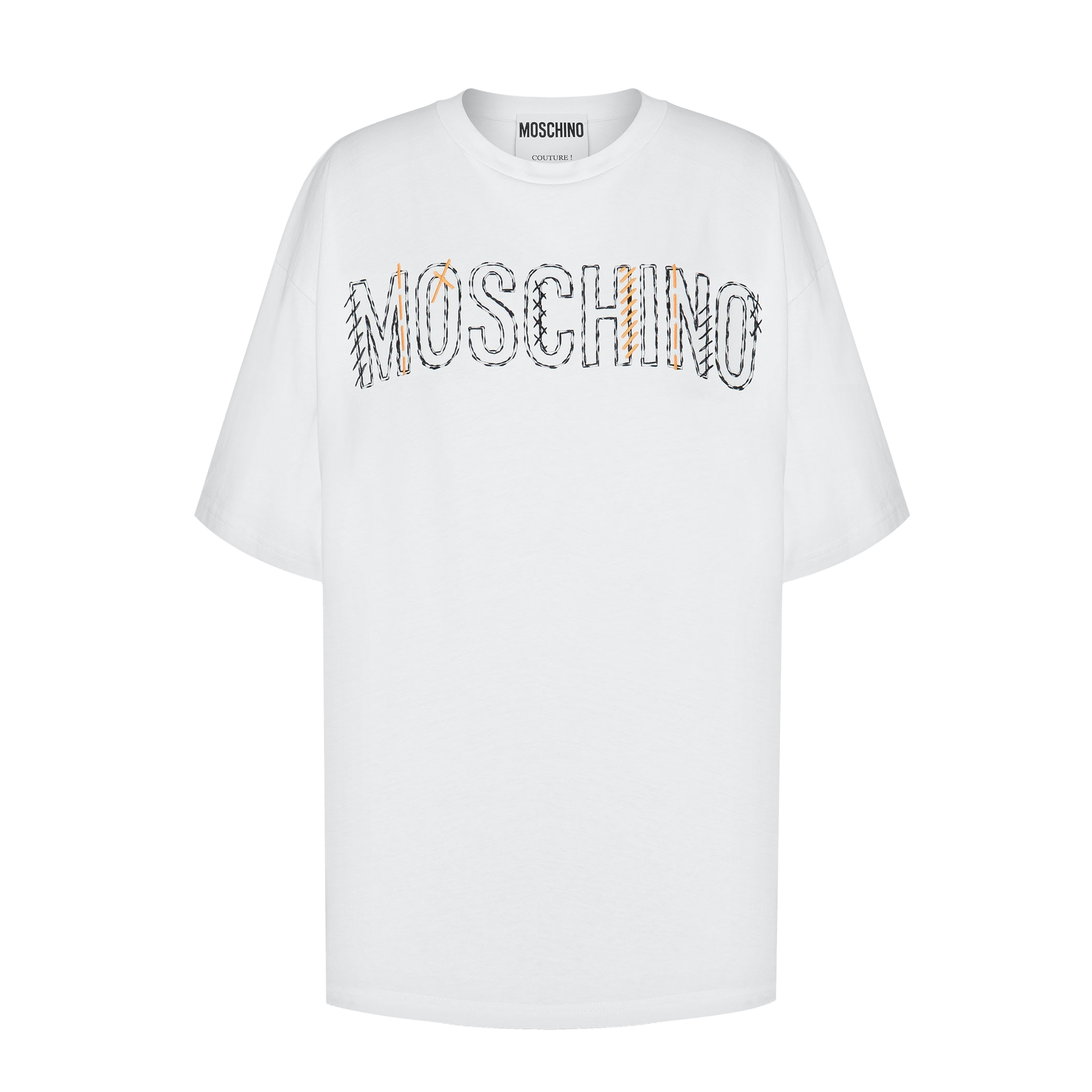 Buzo Blanco Moschino Logo