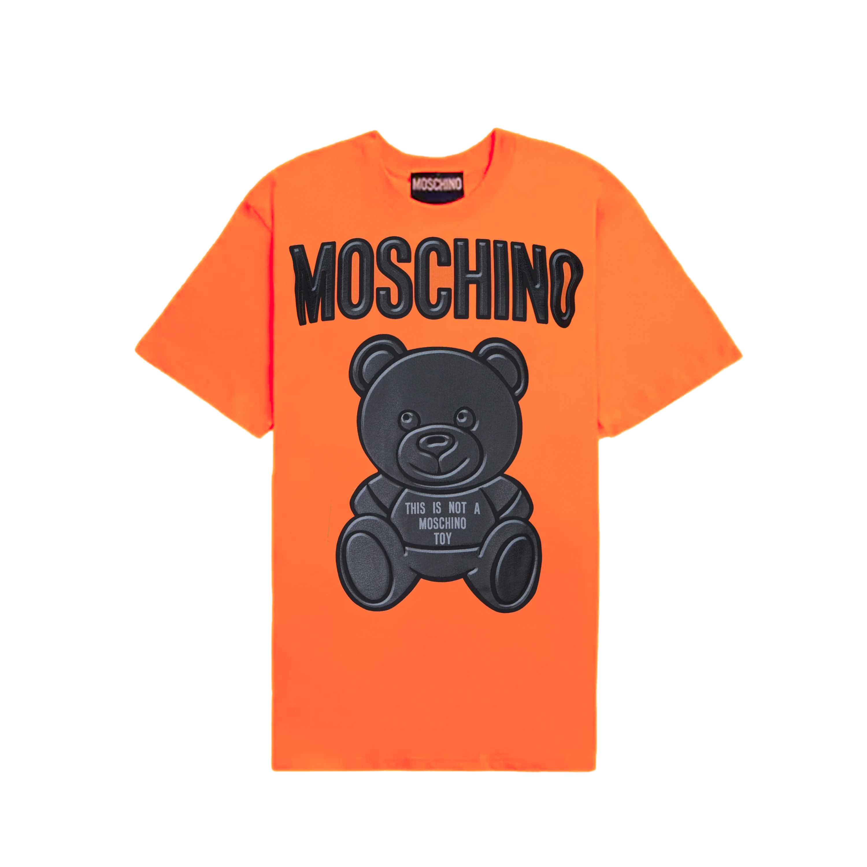 Camiseta Naranjado Moschino Big Teddy