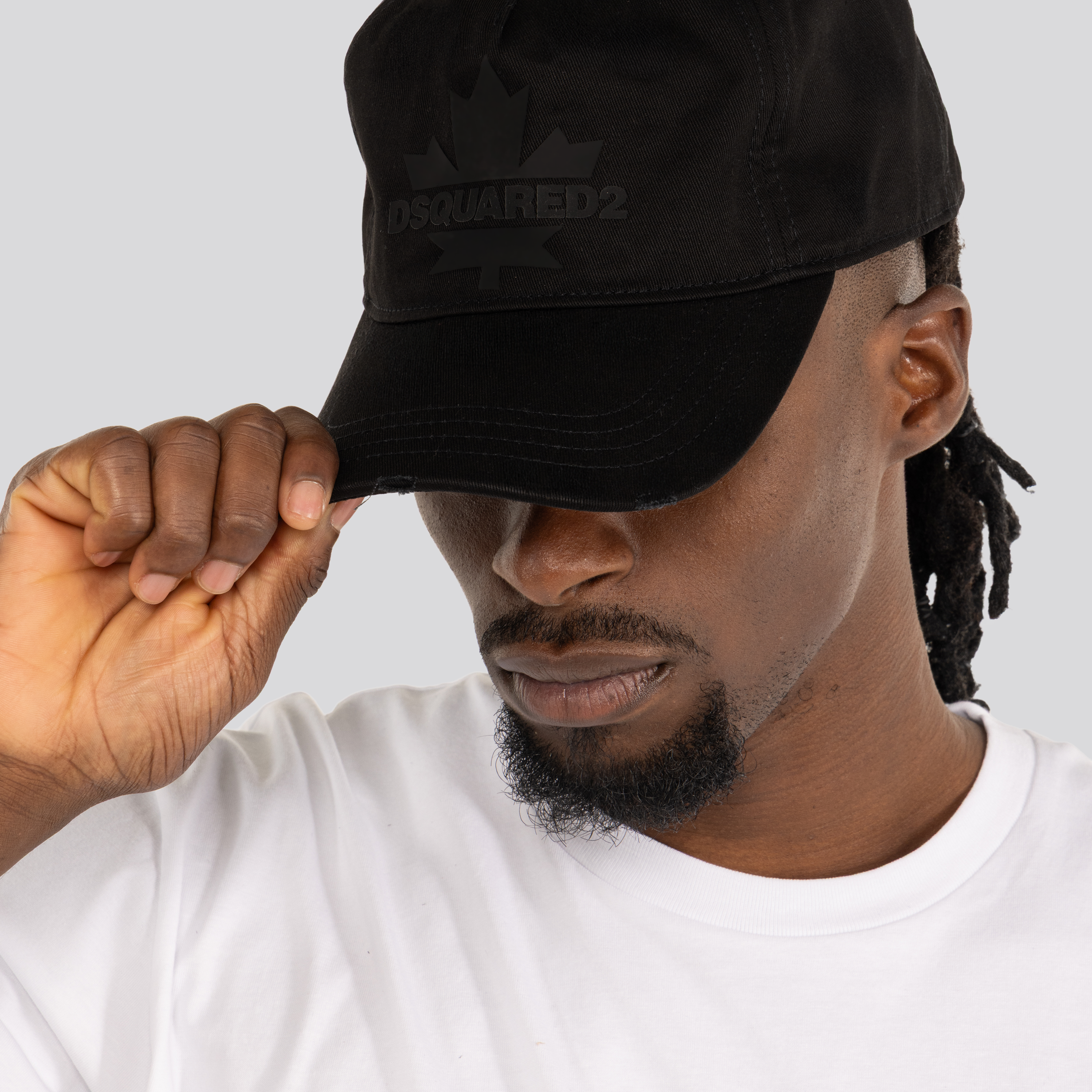 Gorra Negra Dsquared2 Leaf Logo