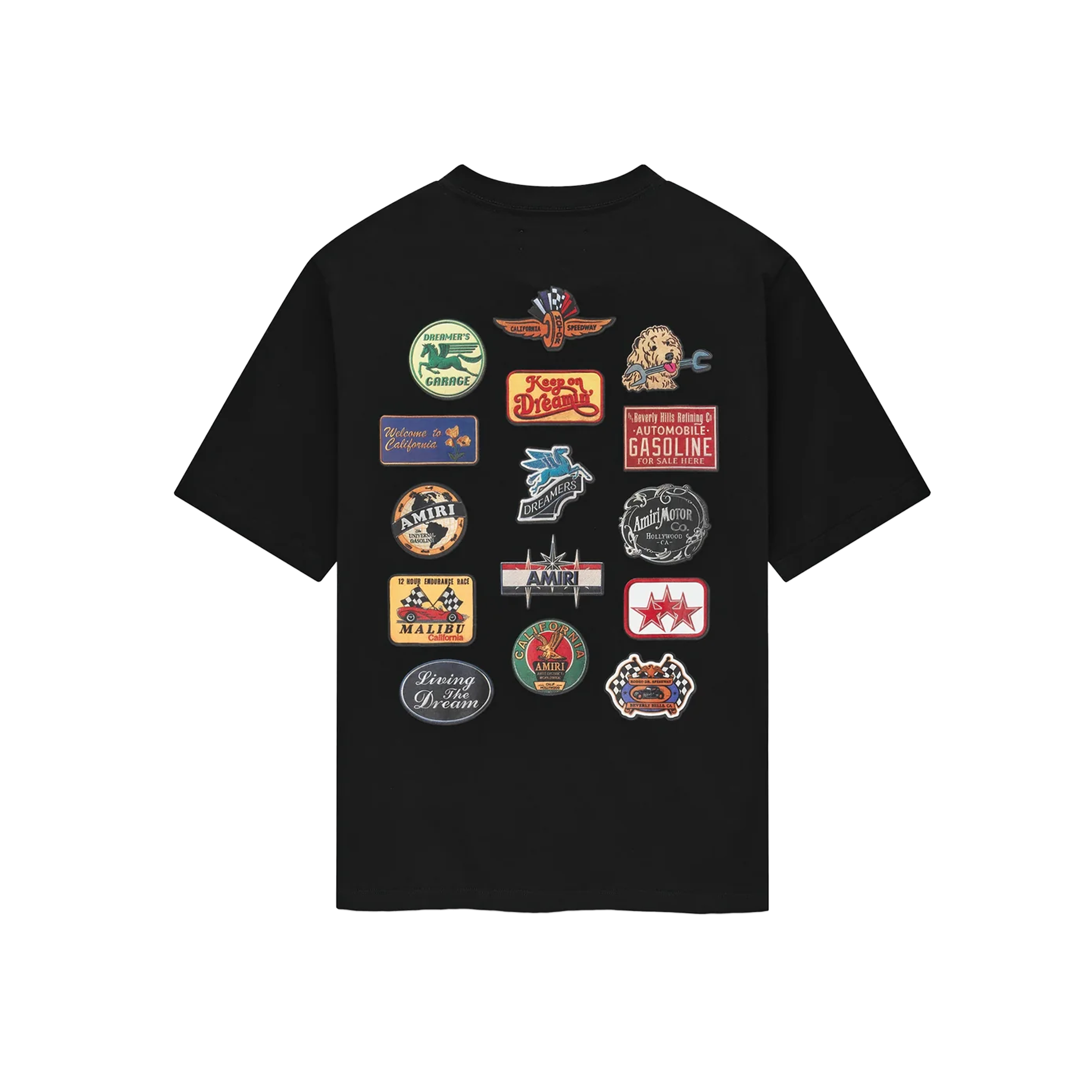 Camiseta Negra AMIRI Station Patch