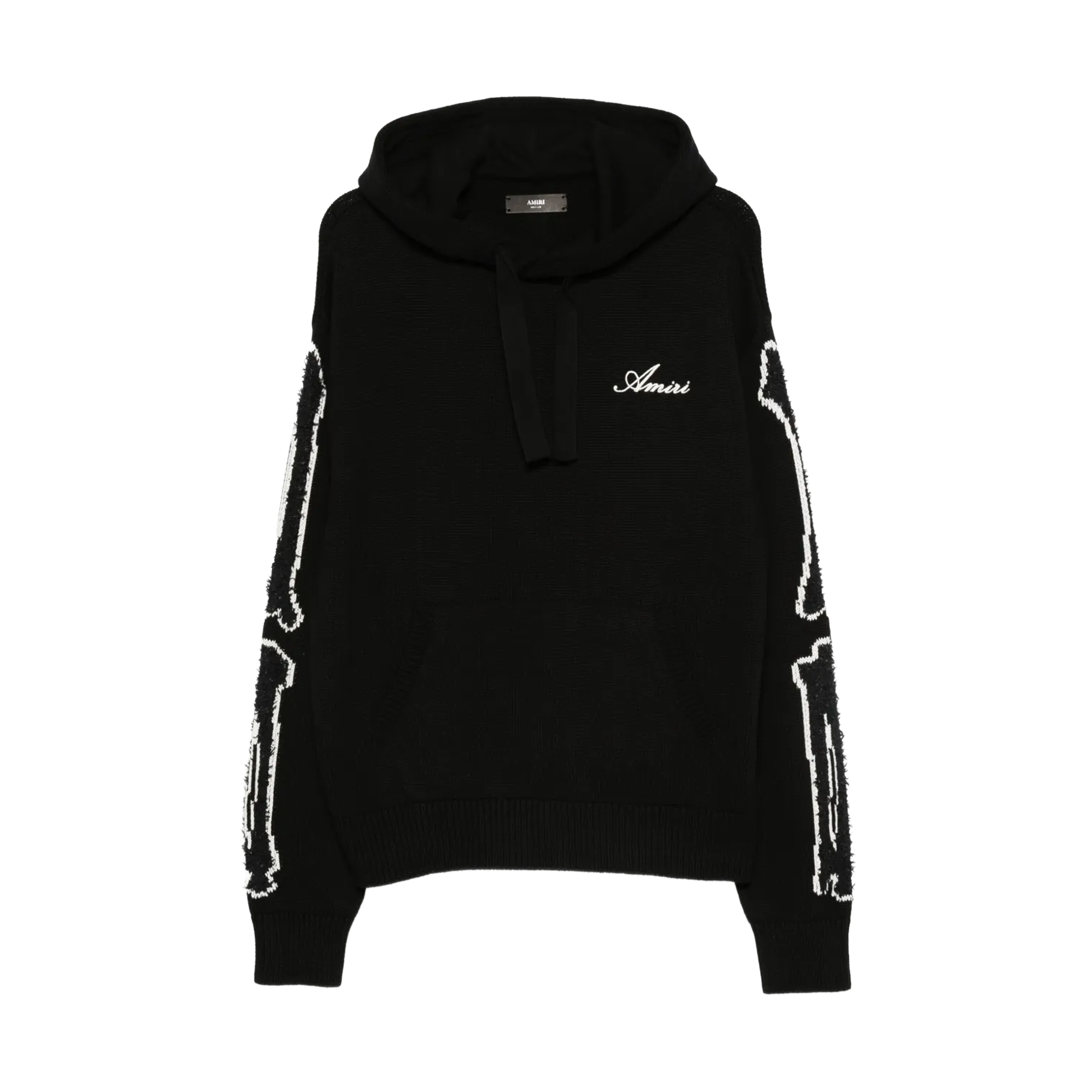 Buzo Tipo Hoodie Negro AMIRI Sweater Hoodie Black Bones
