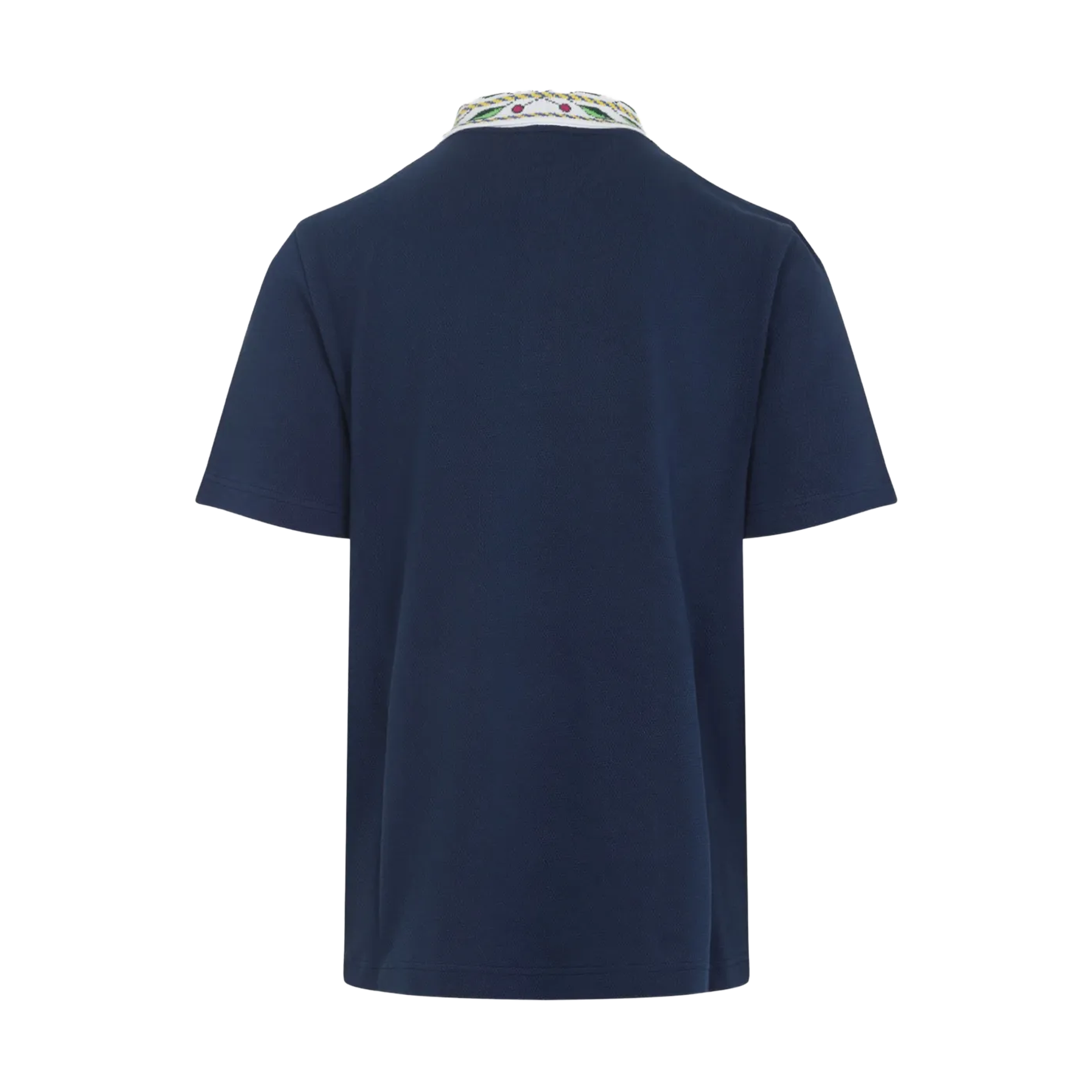 Camiseta Tipo Polo Azul Casablanca Laurel Pique