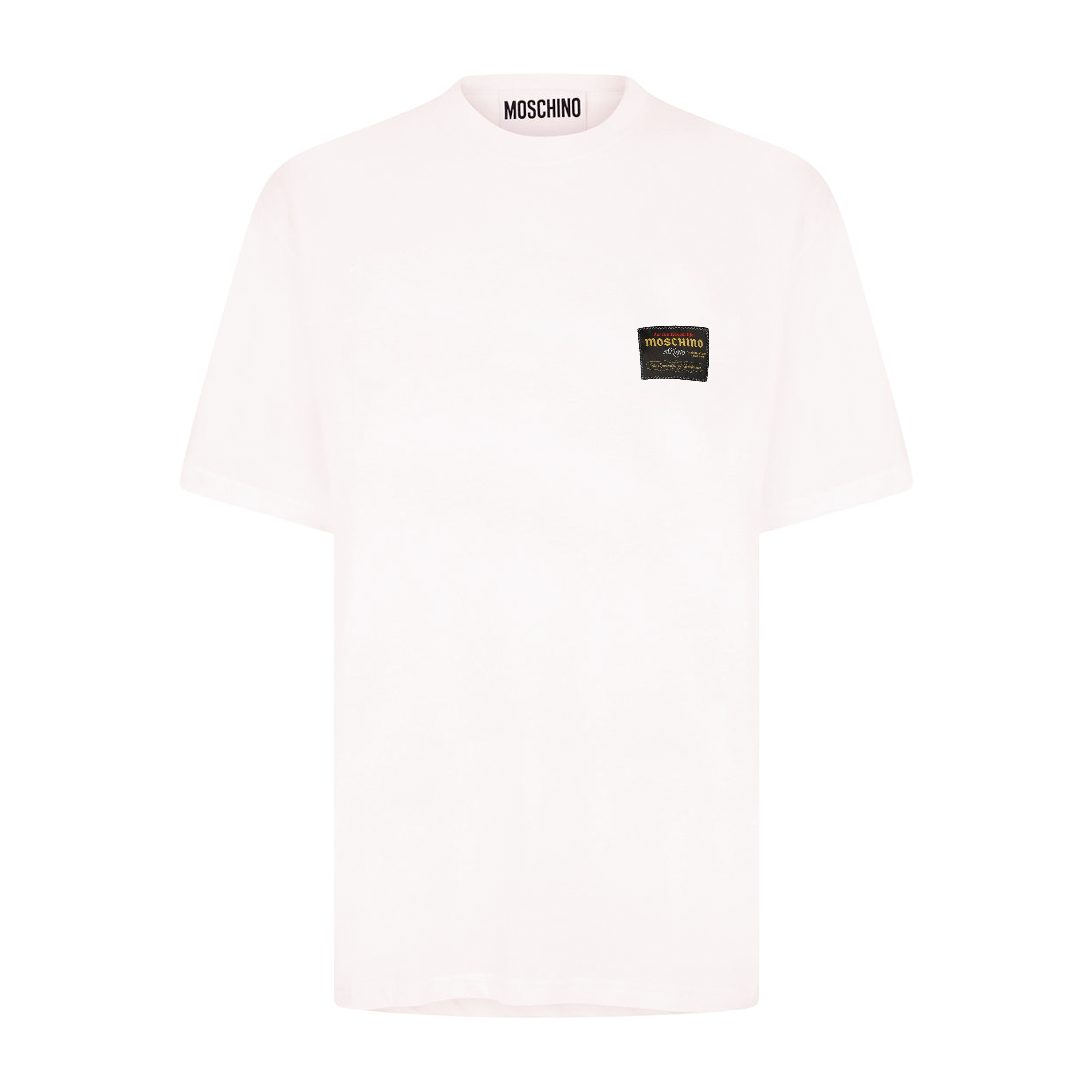 Camiseta Blanca Moschino Tag