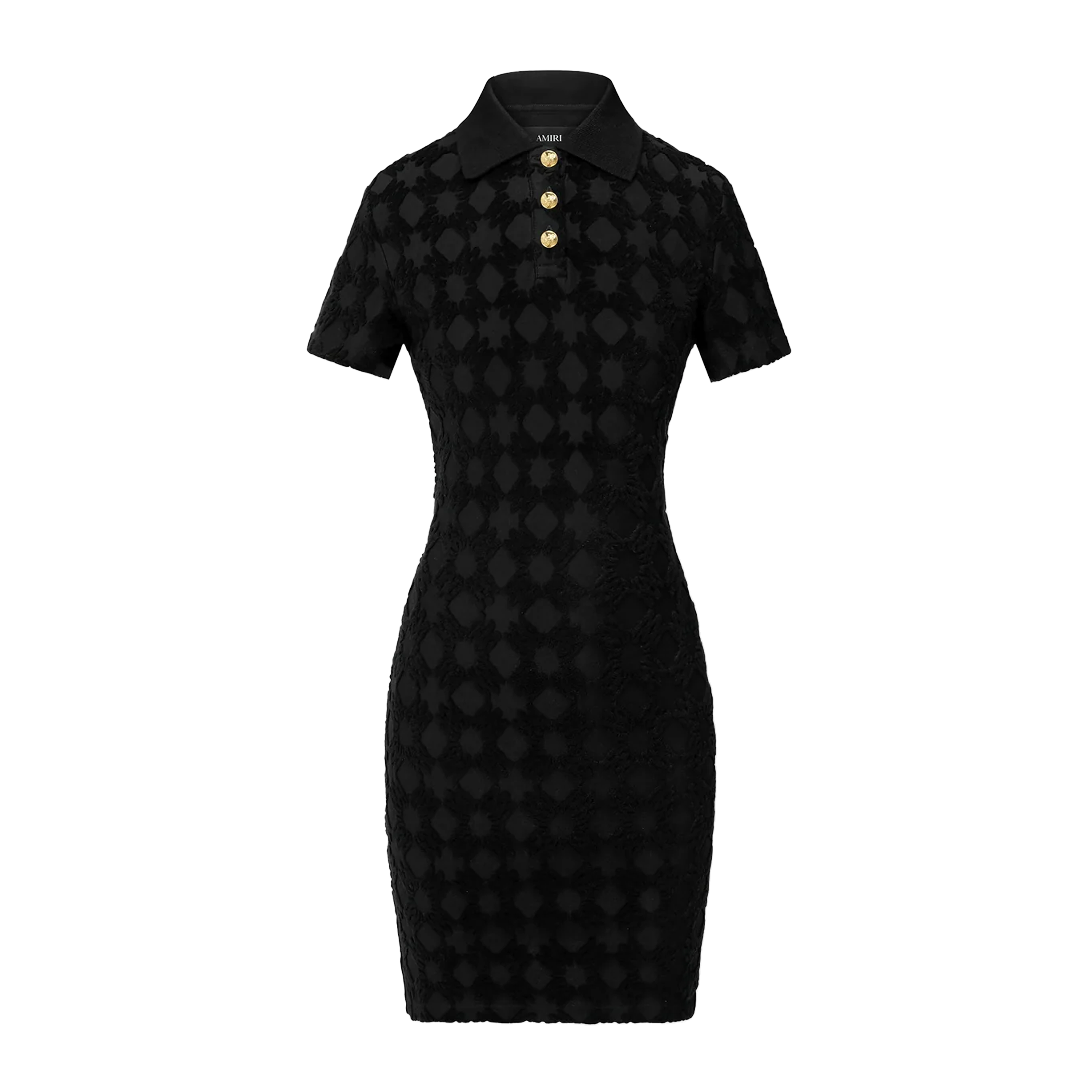 Vestido Negro AMIRI MA Quad Toweling