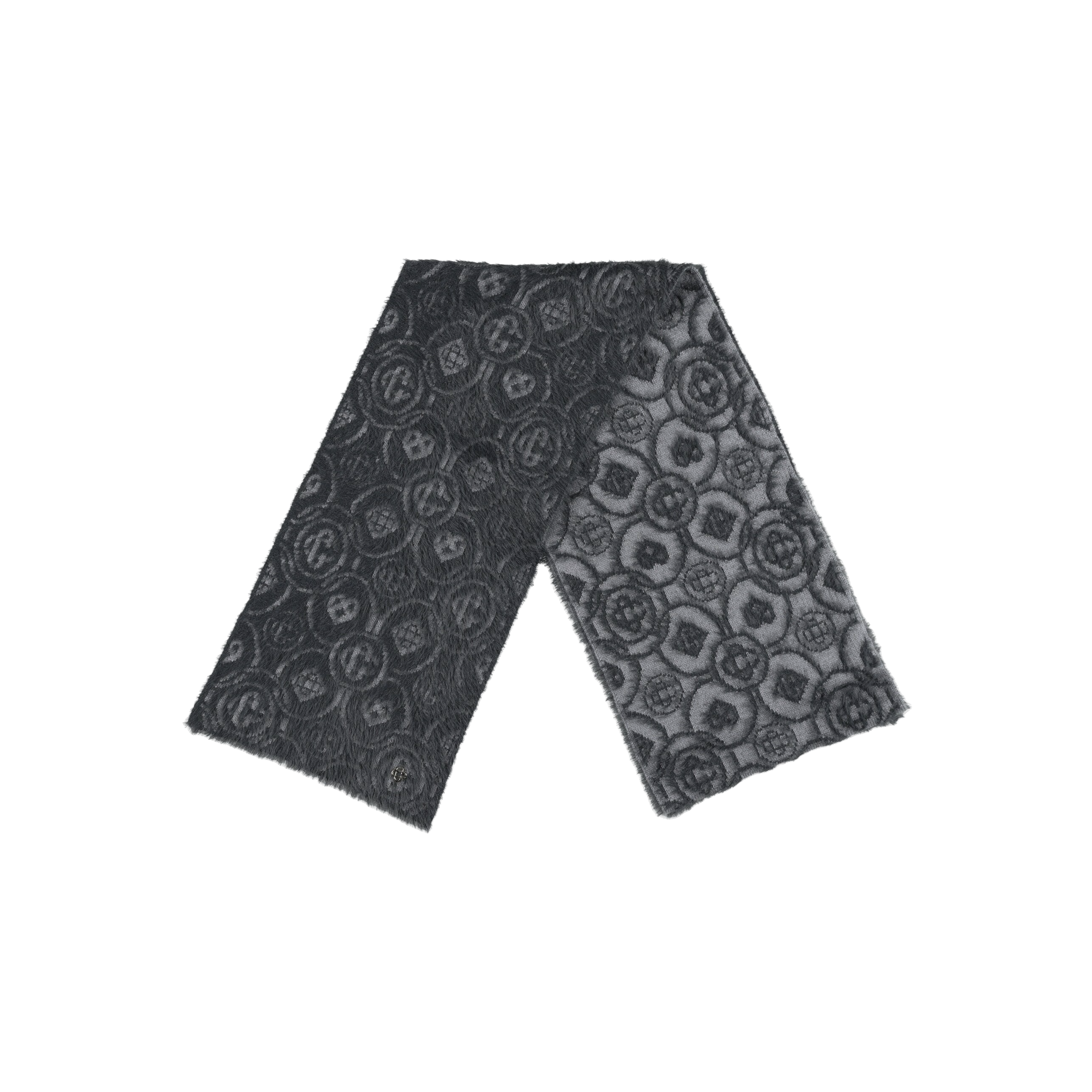 Bufanda Gris Casablanca Fluffy Monogram