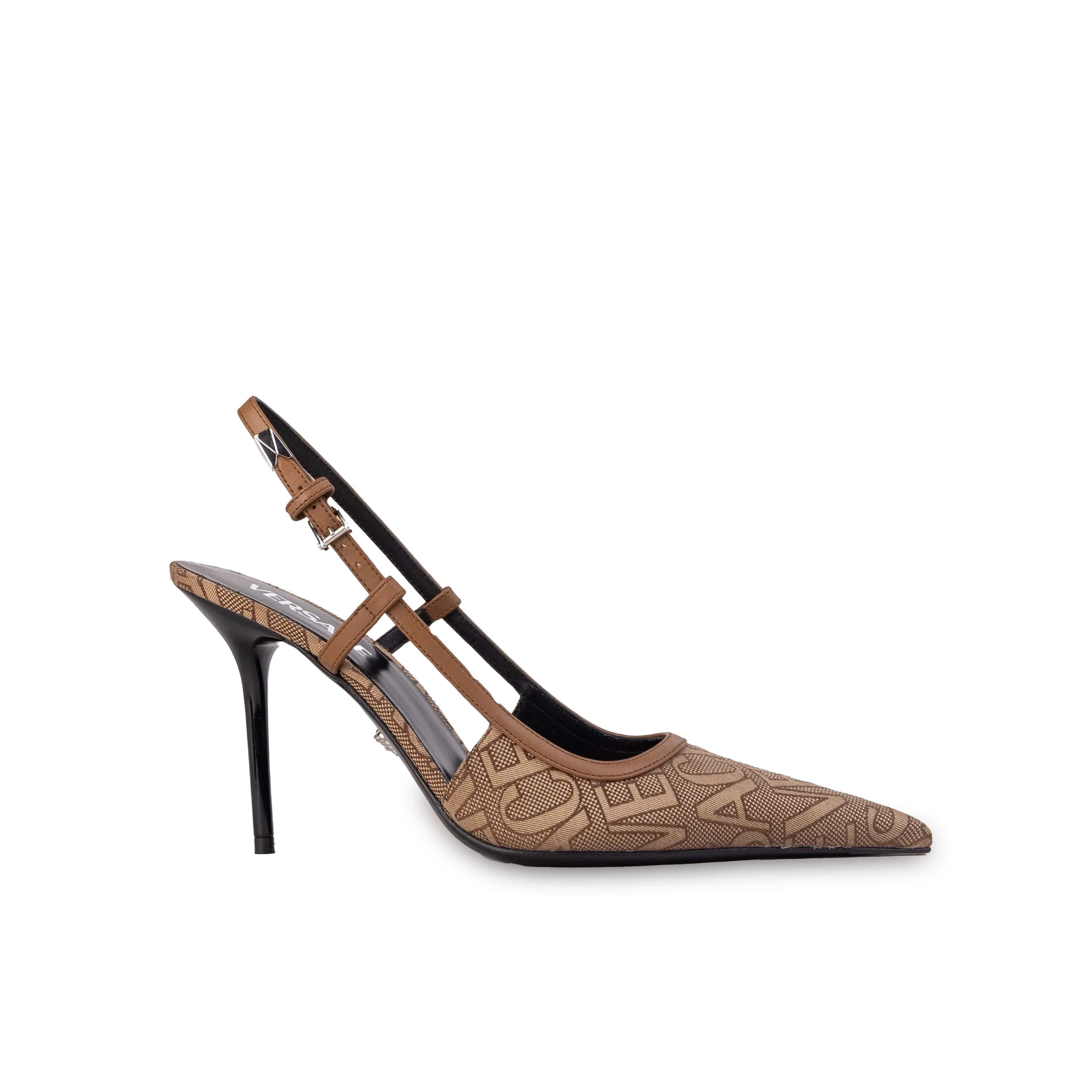 Tacones Beige Versace Monogram 105 mm