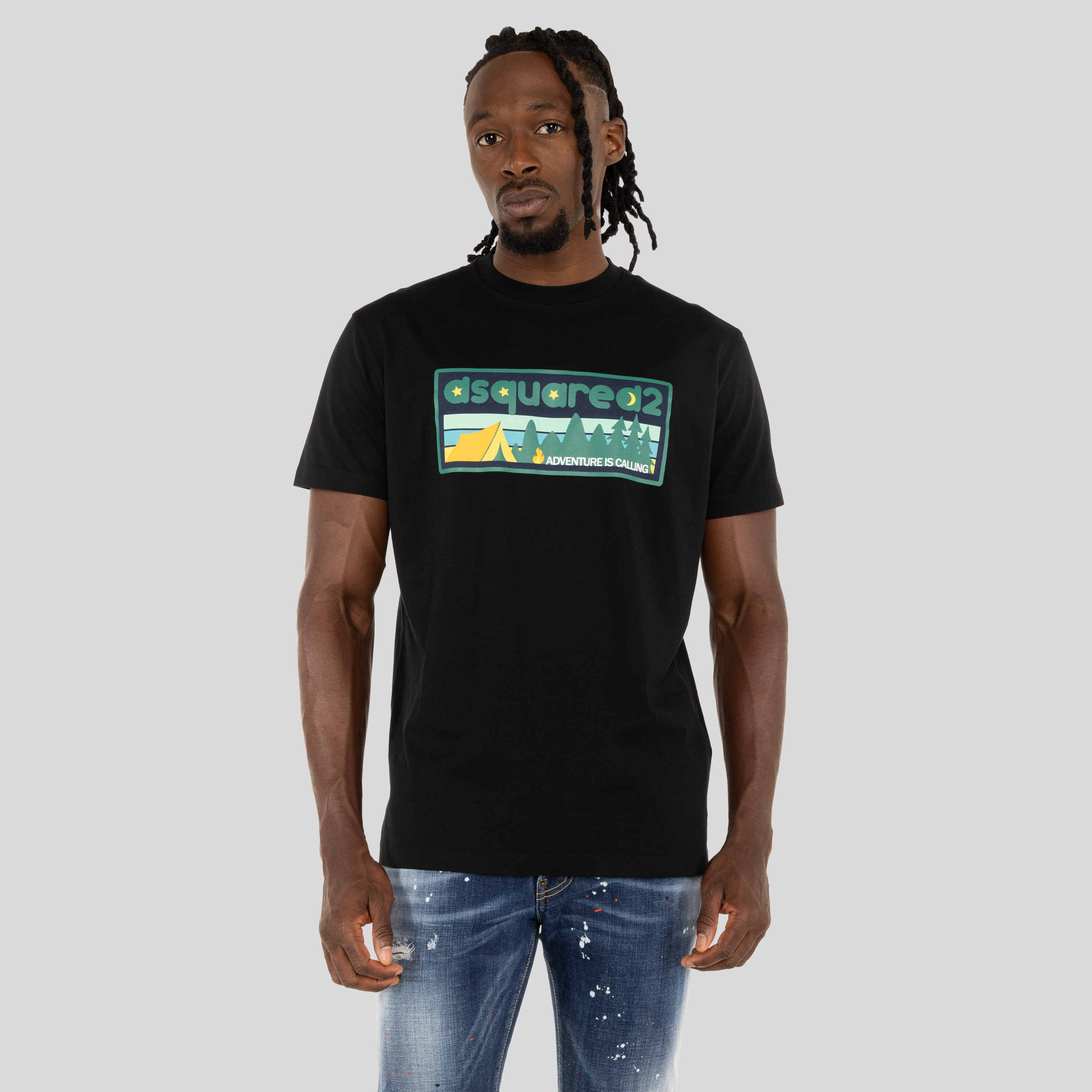 Camiseta Negra Dsquared2 Adventures