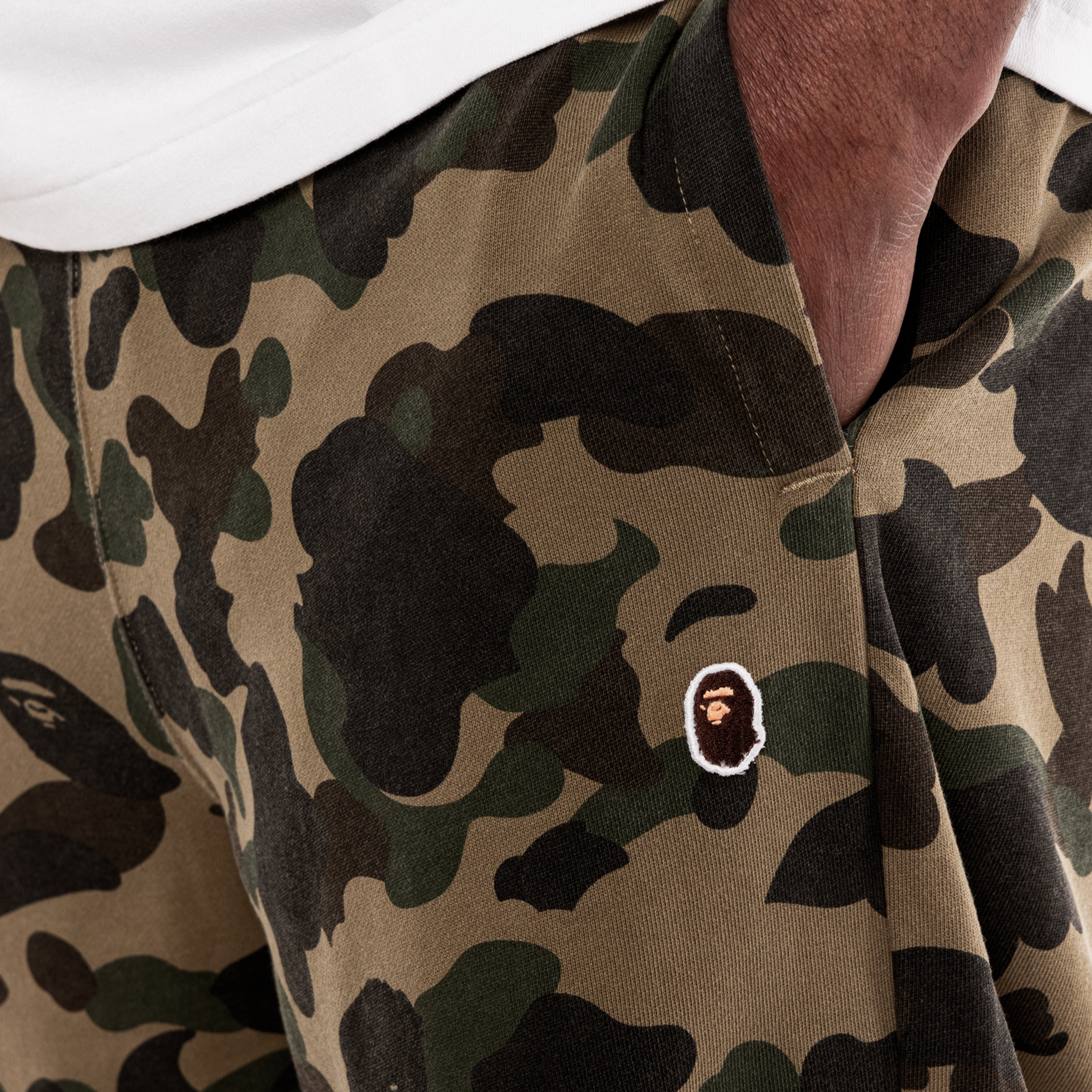 Sudadera Verde Bape 1st Camo One Point Relaxed Fit Sweat Pants M