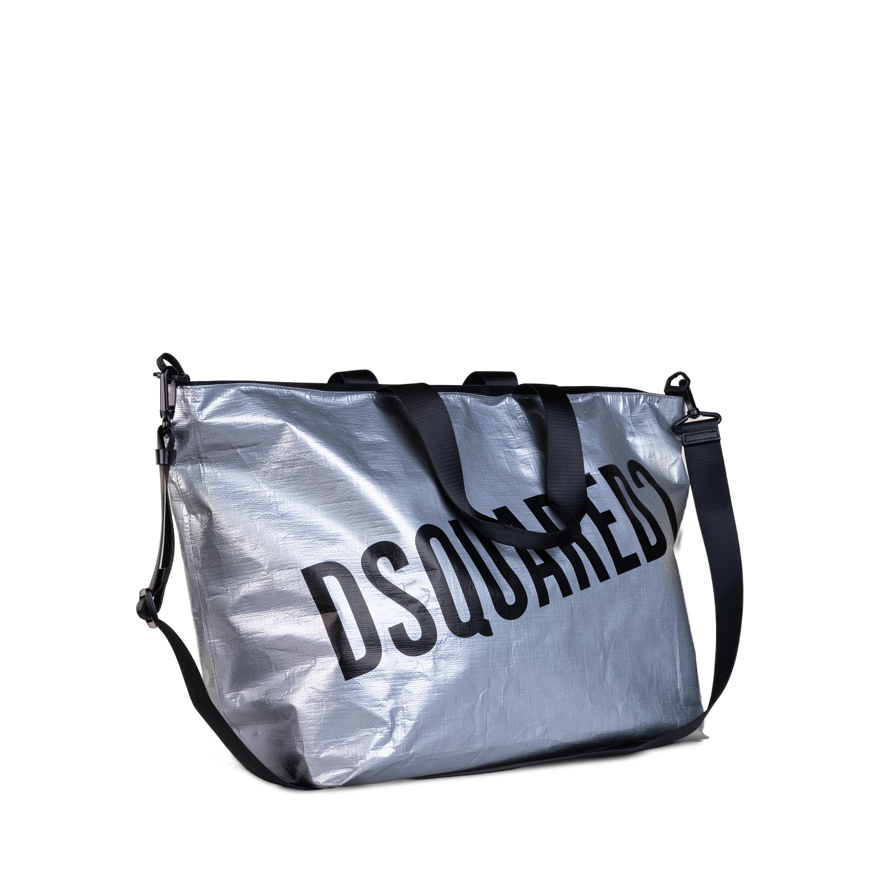Bolso Plateado Dsquared2 Logo