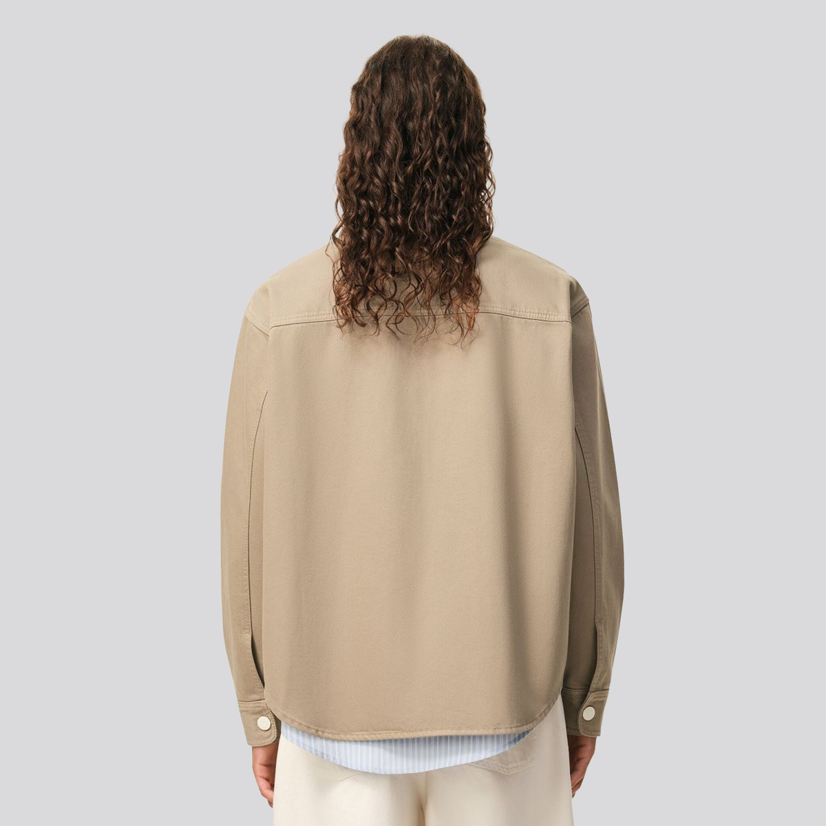 Camisa Beige Ami Paris Coeur