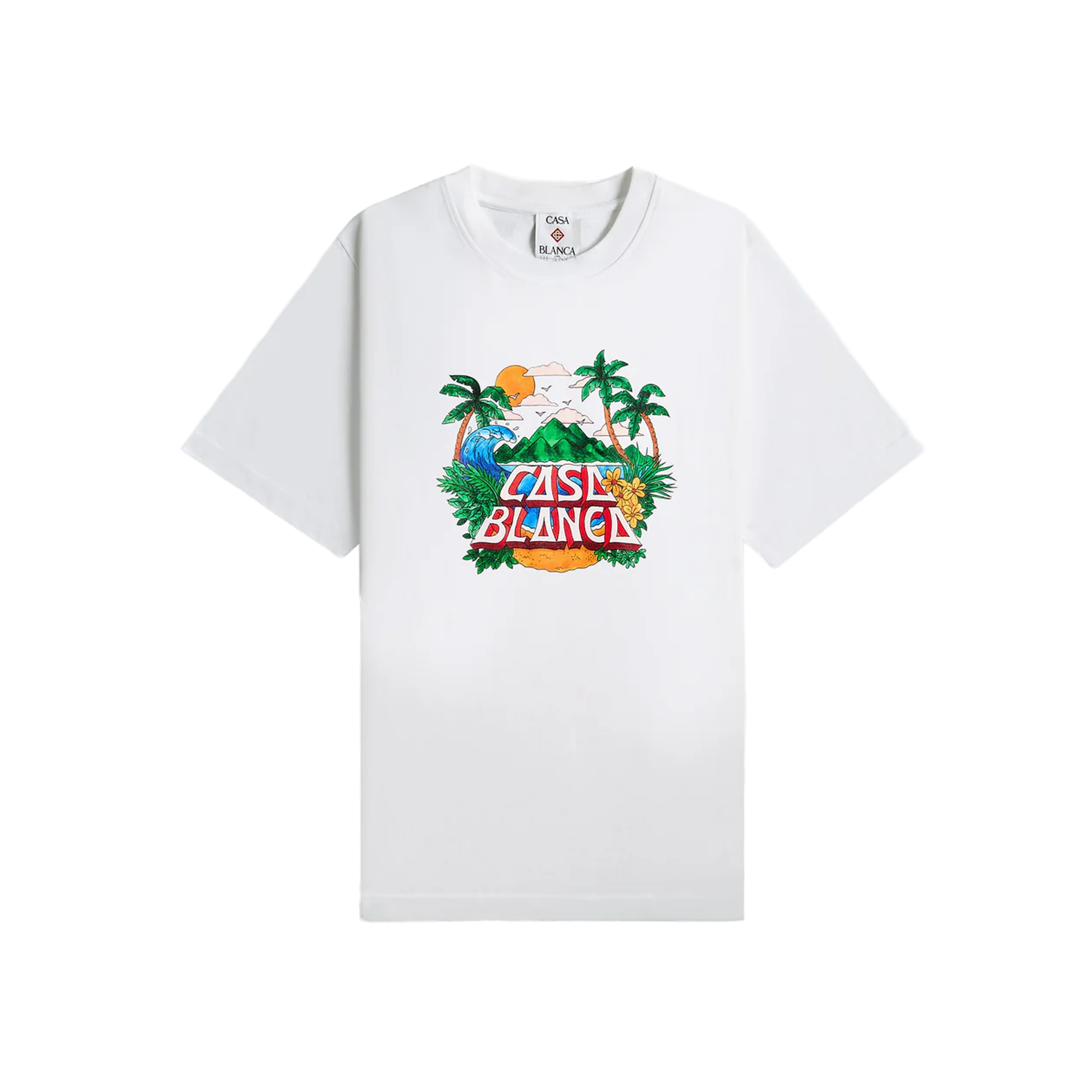Camiseta Blanca Casablanca Casa Beach Wave