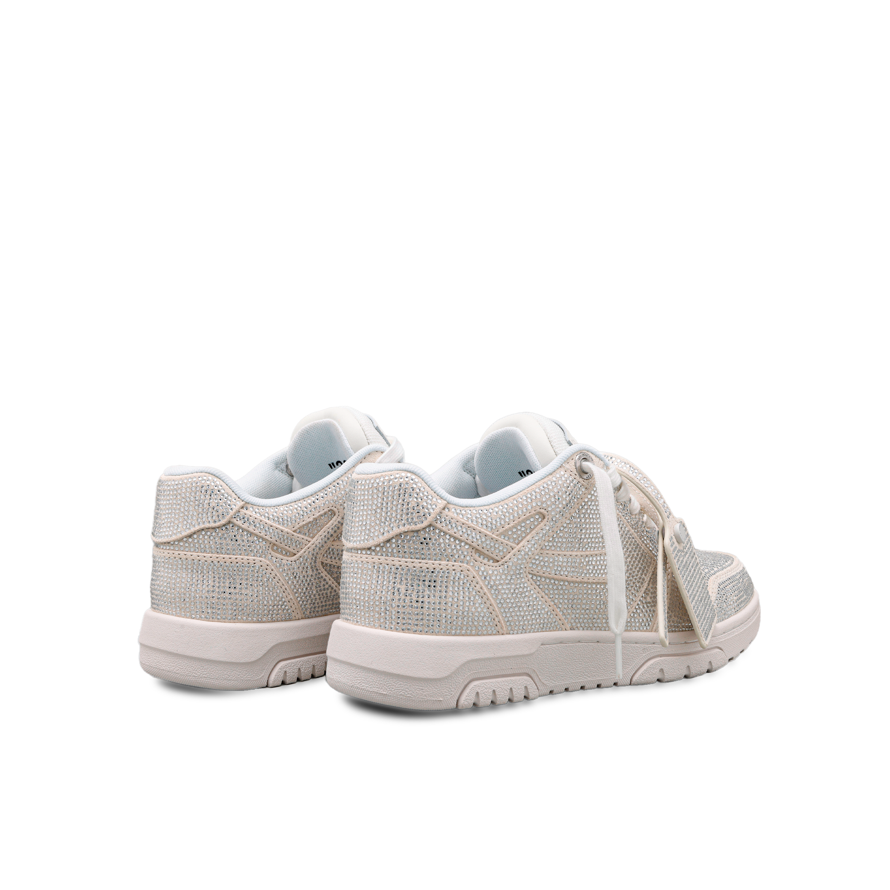 Sneakers Blancos Off-White "OOO" Crystals