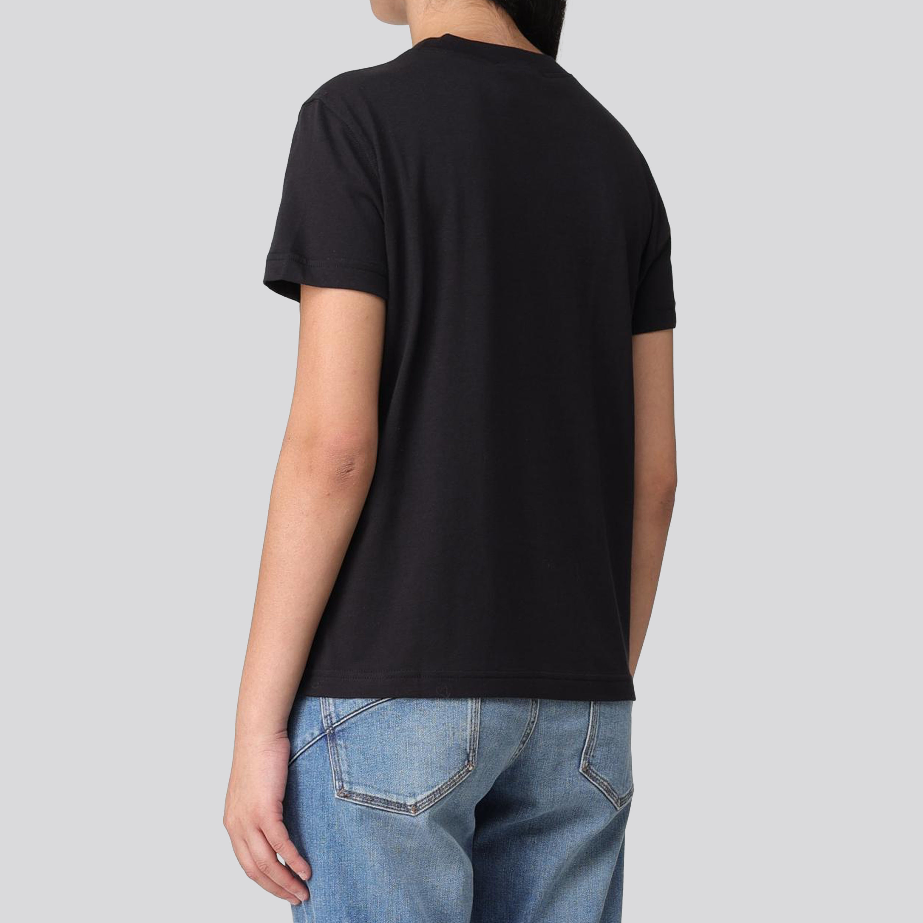Camiseta Negra Versace Jeans Couture Stars