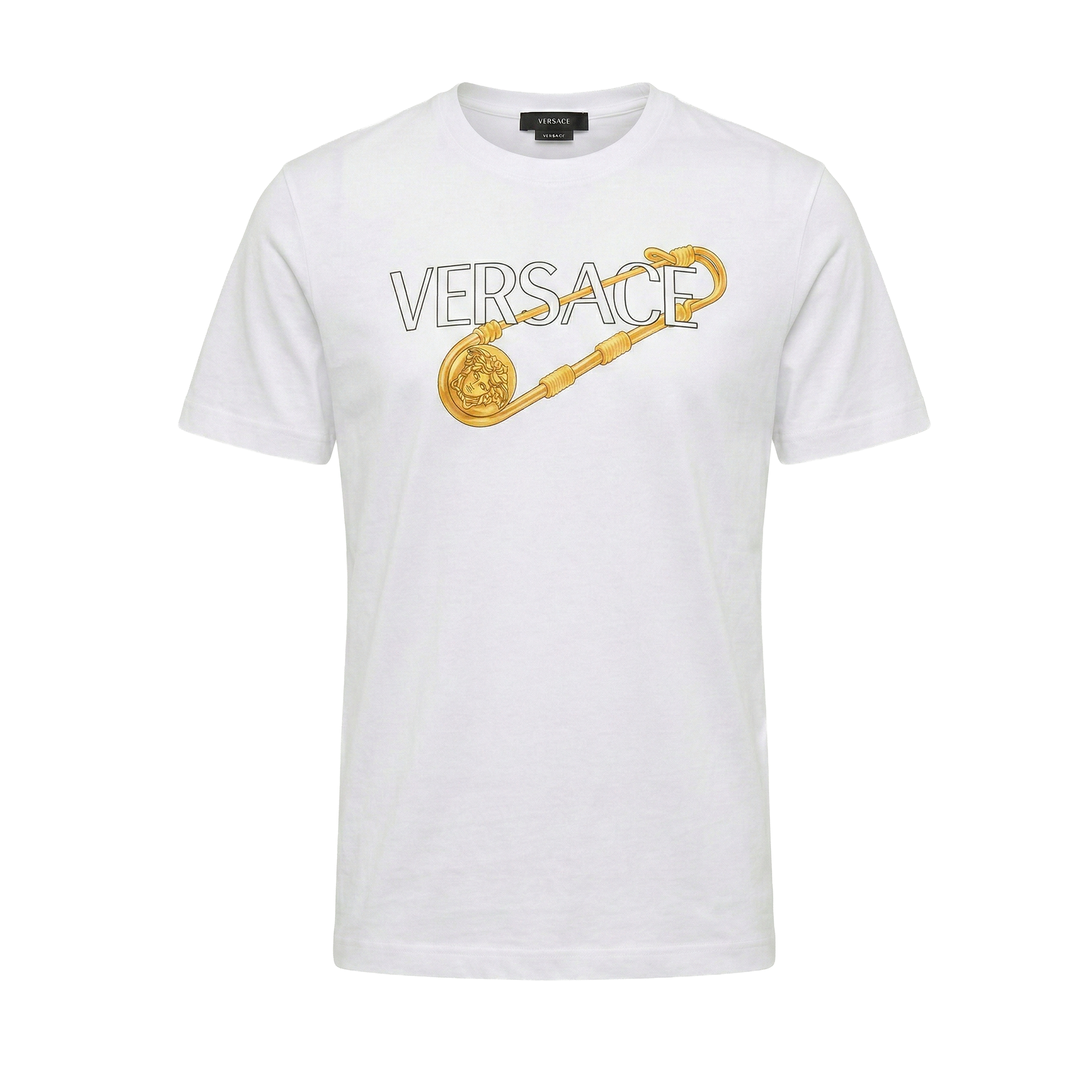 Camiseta Blanca Gianni Versace Gold Pin