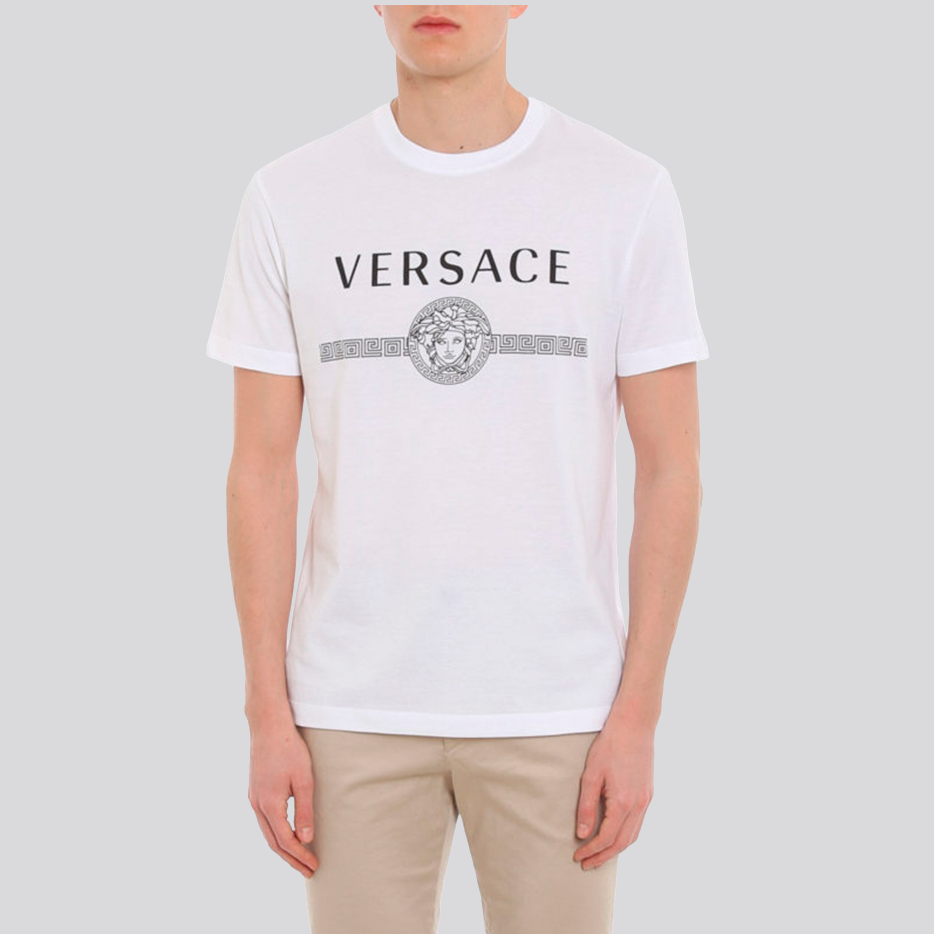 Camiseta Blanca Gianni Versace Logo Medusa