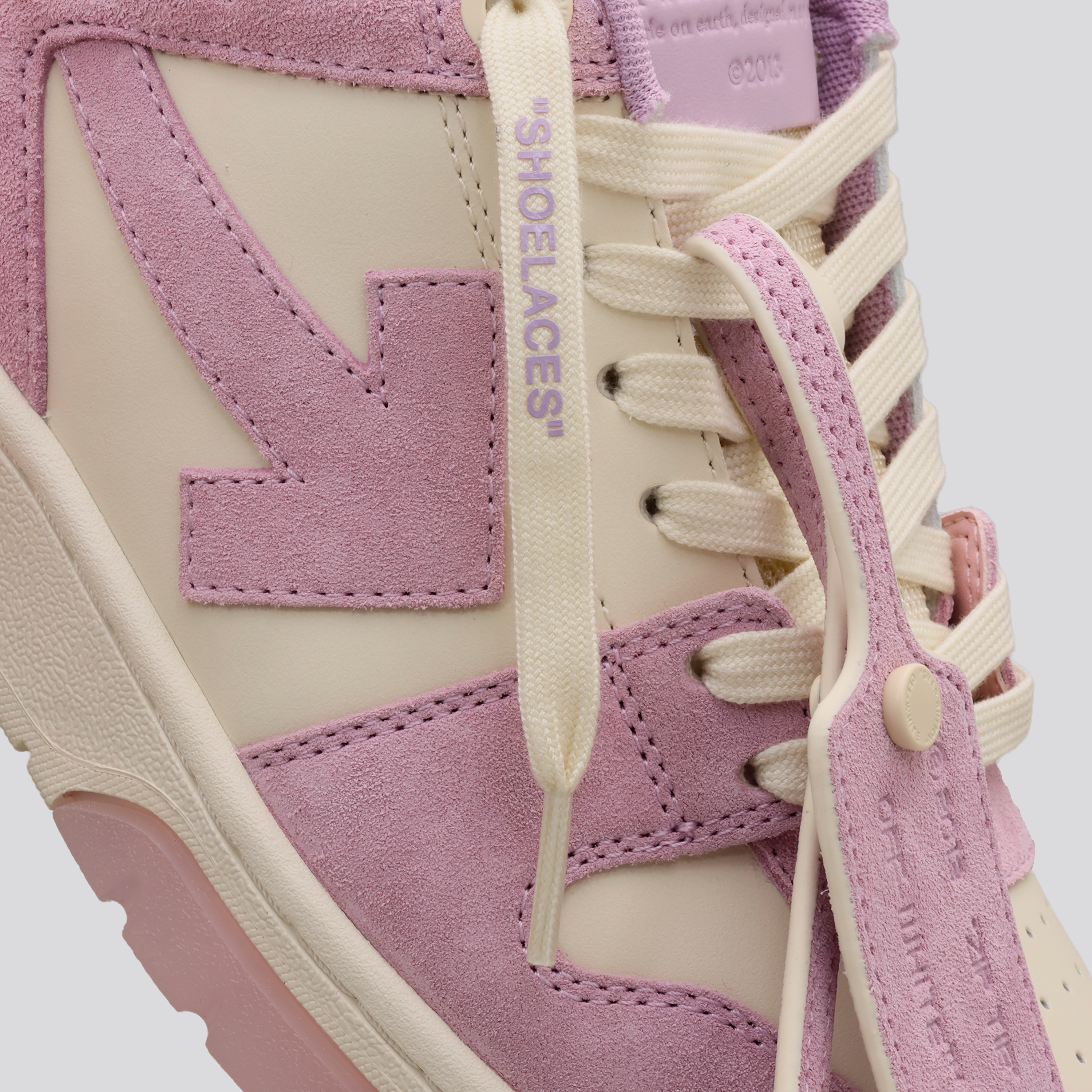 Sneakers Lilac Off-White "OOO" Suede