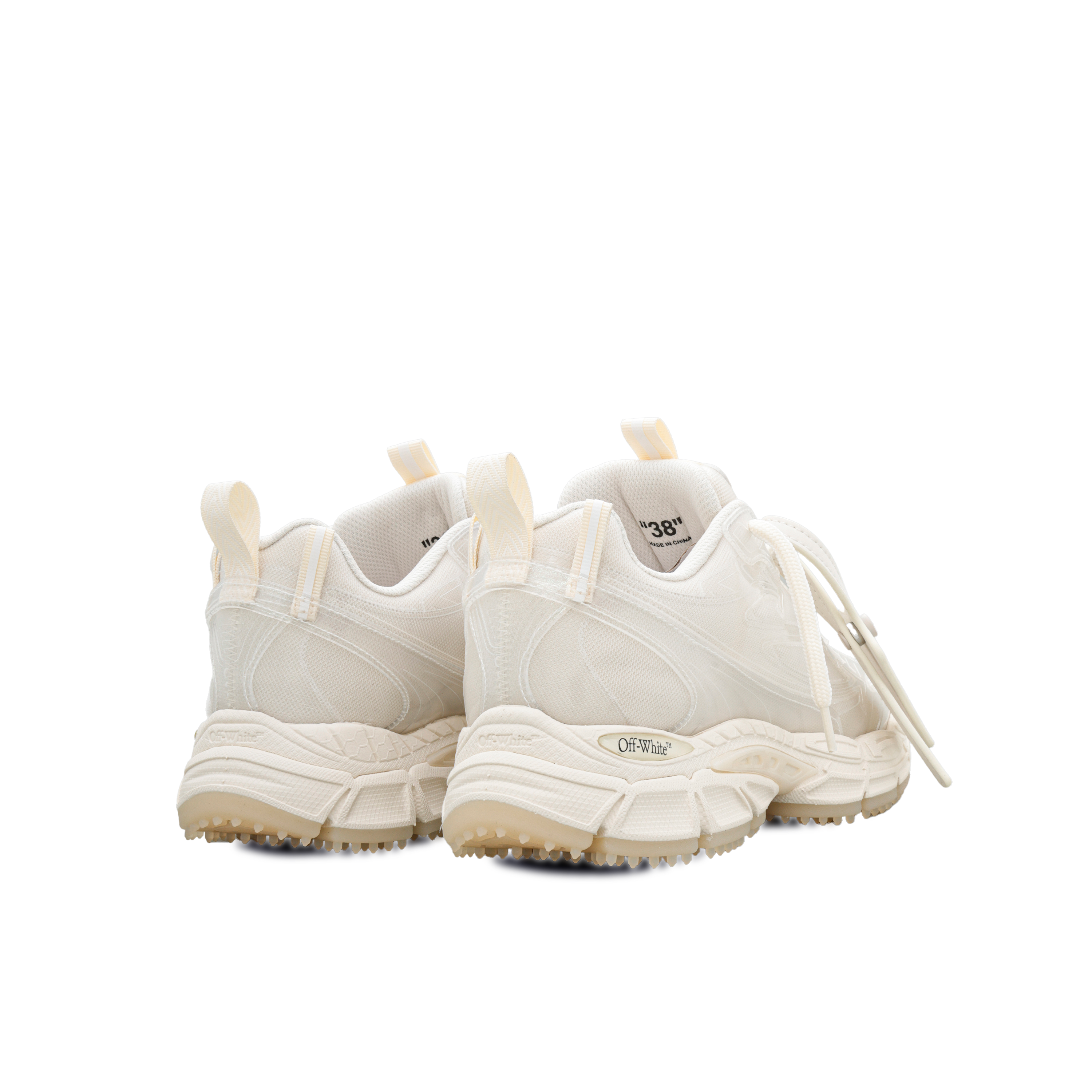 Sneakers Beige Off-White Translucent "Be Right Back"