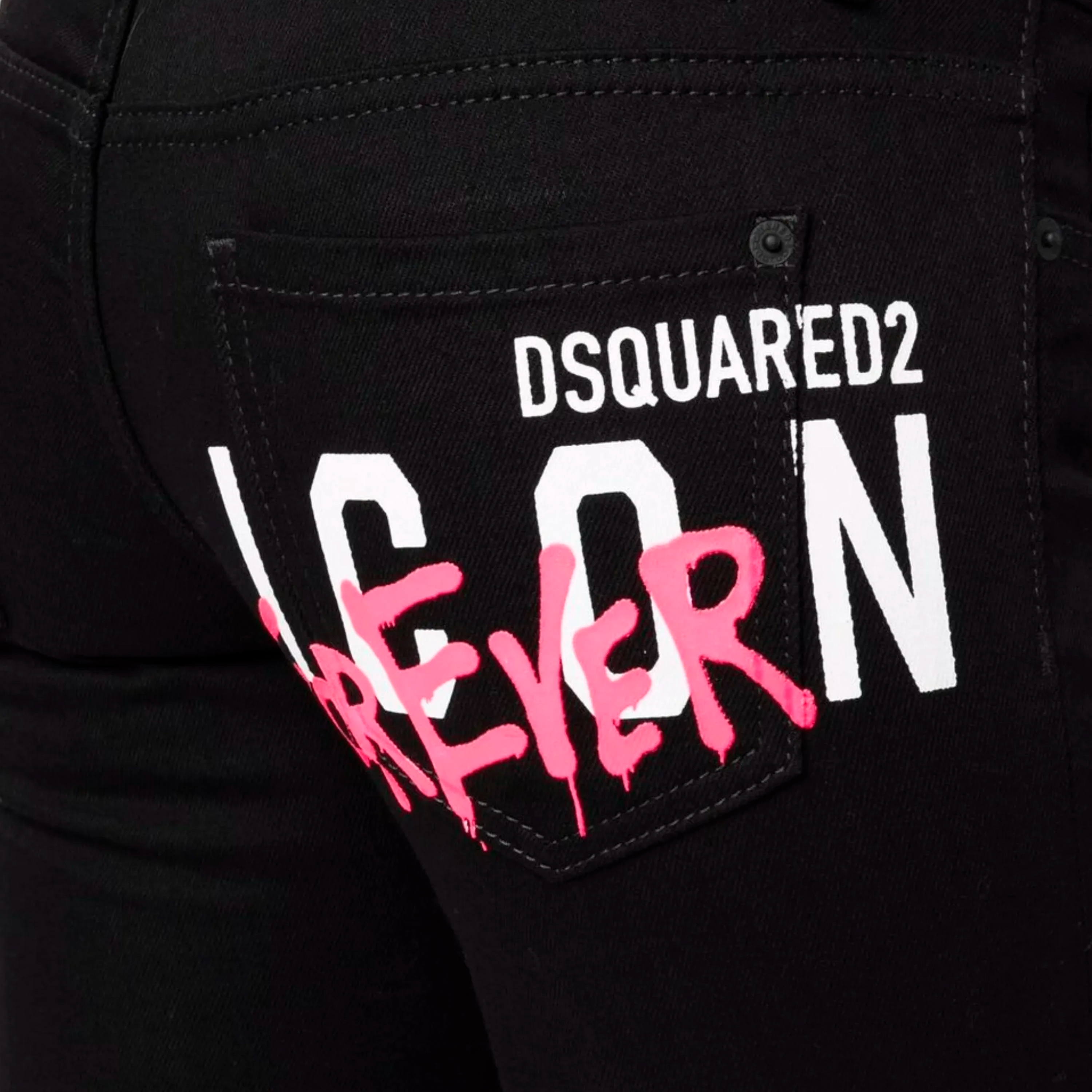 Jeans Negro Dsquared2 Icon Forever