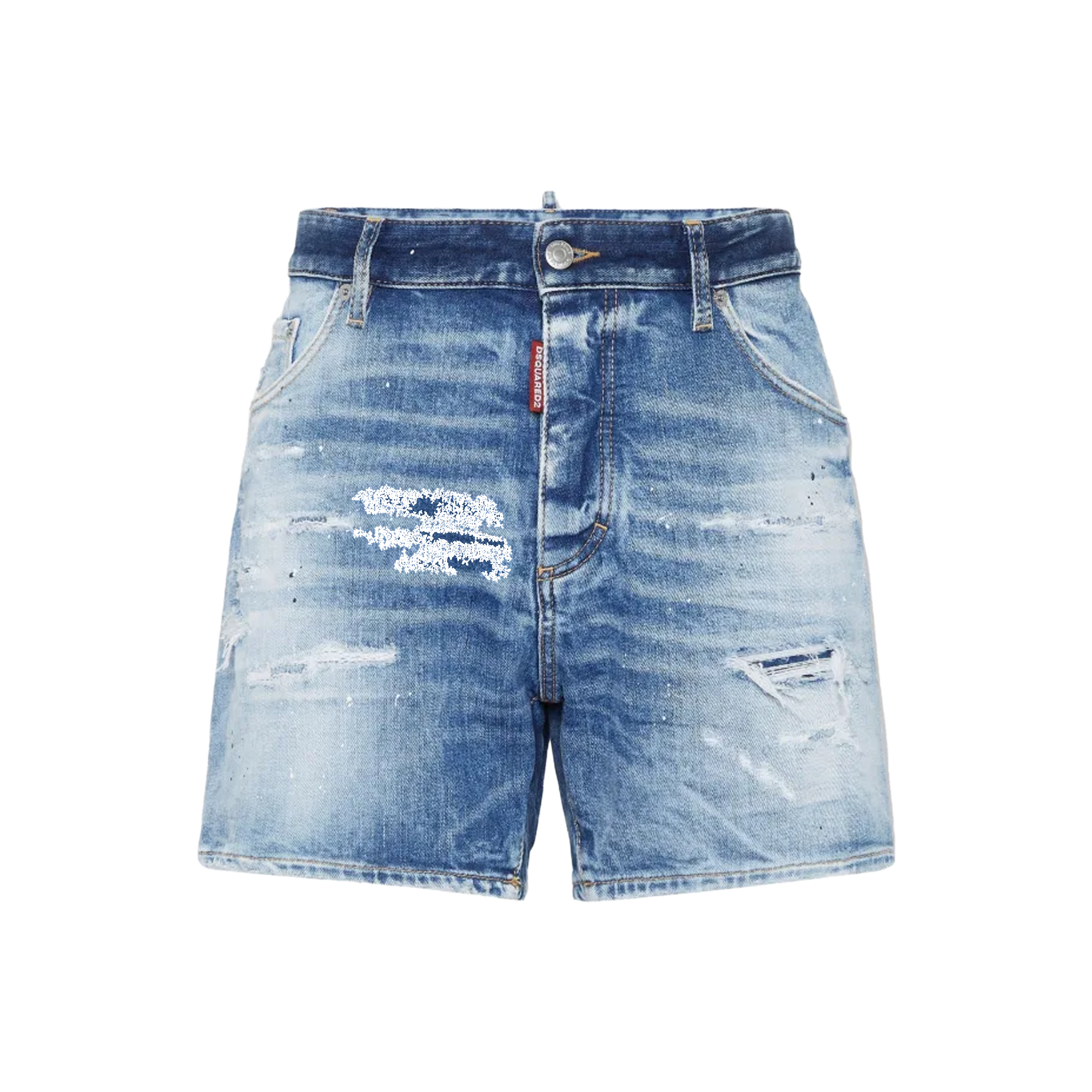 Short Denim Dsquared2 Distressed