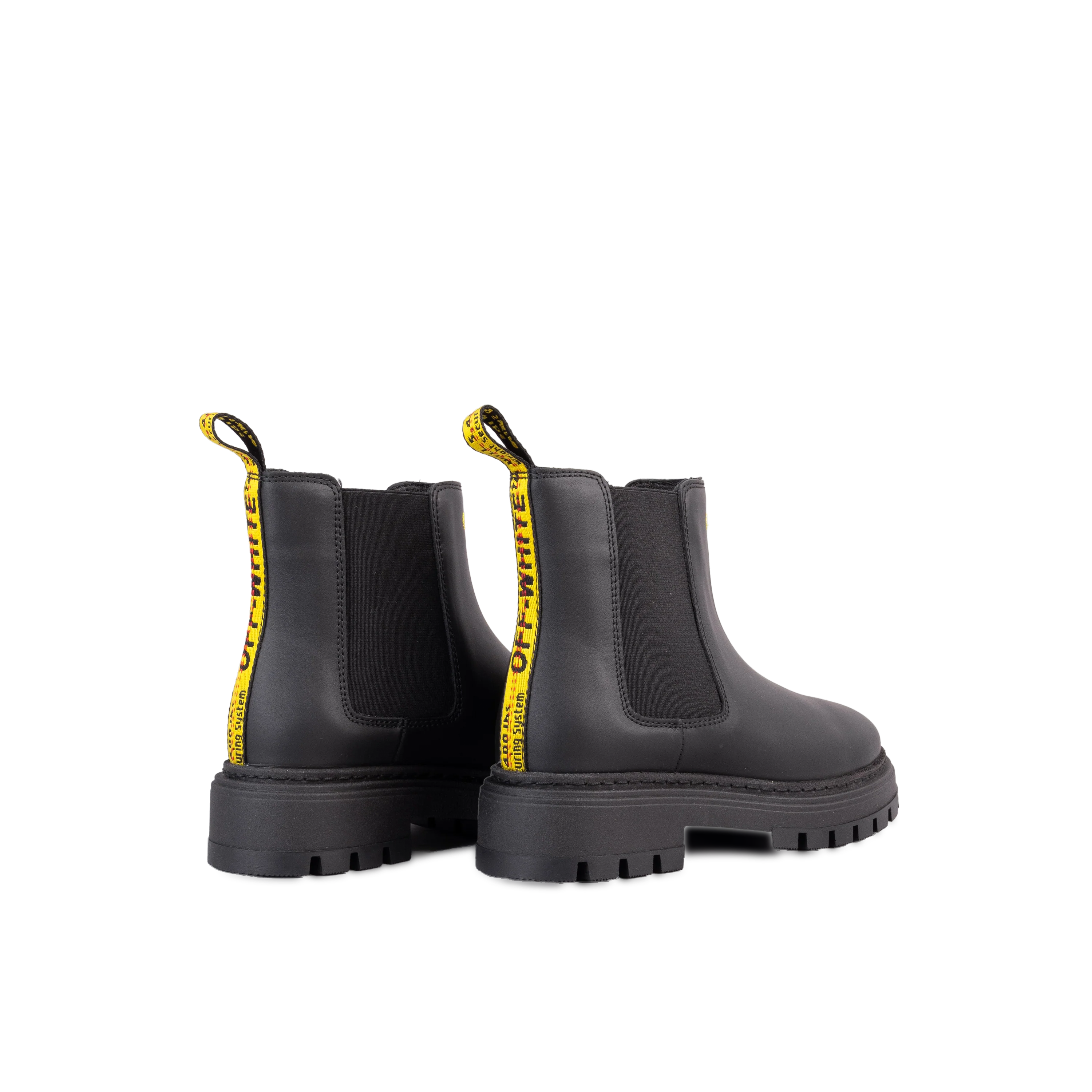 Botas Negras Off-White Kids Chelsea