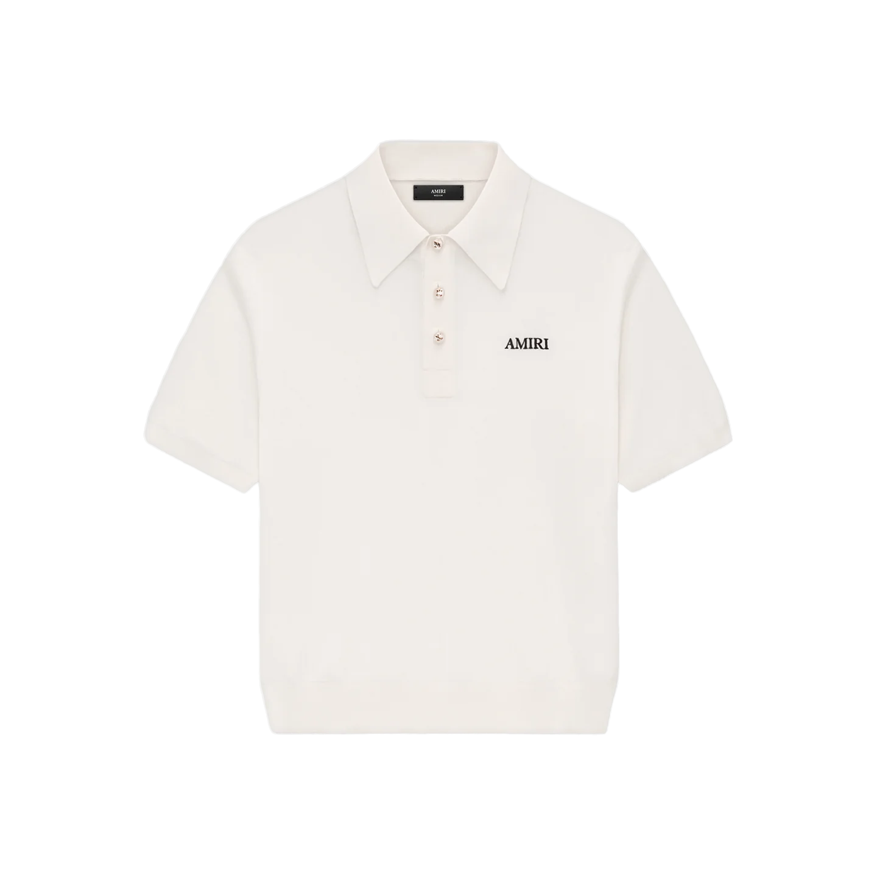 Camiseta Tipo Polo Blanca AMIRI Spirit
