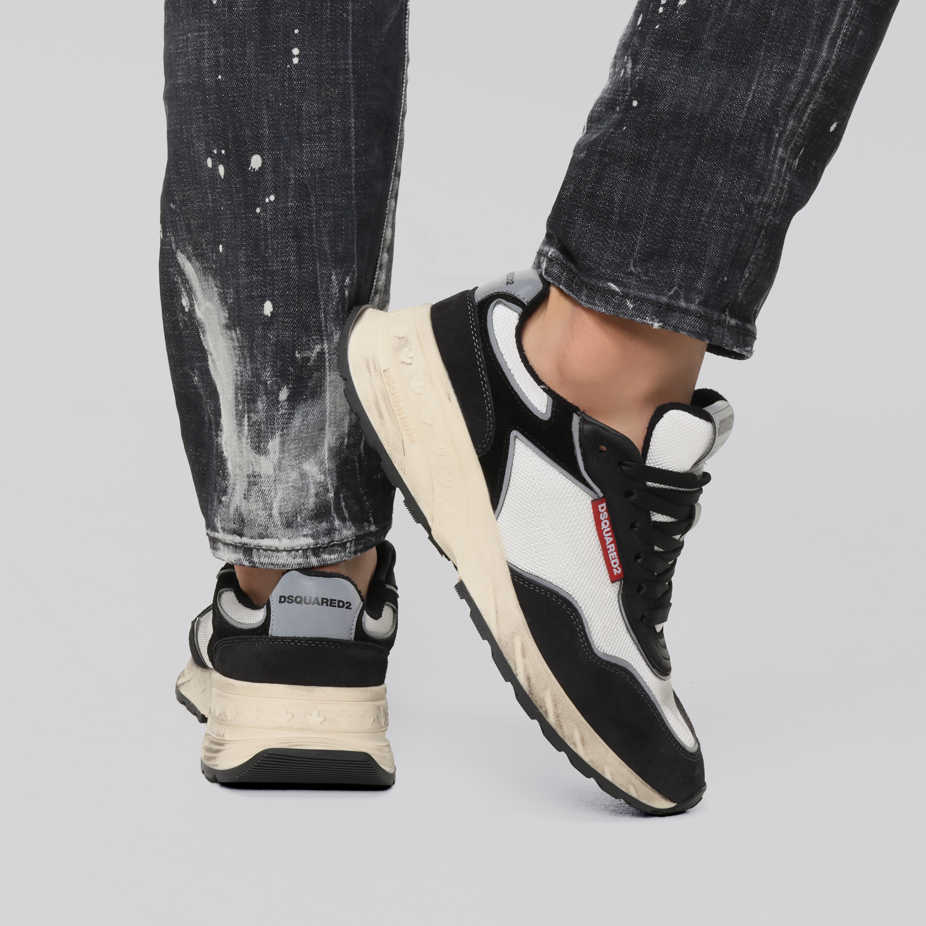 Sneakers Negros Dsquared2 Vintage