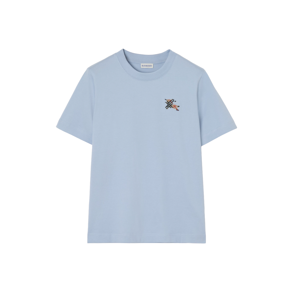 Camiseta Azul Burberry Horse Chest Patch