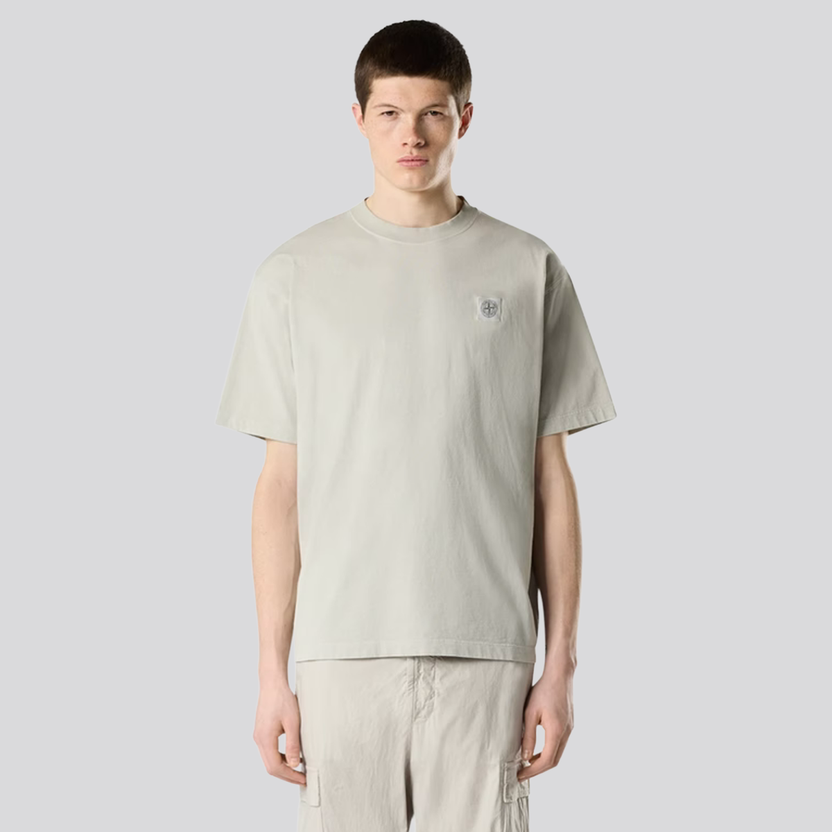 Camiseta Gris Stone Island Compass