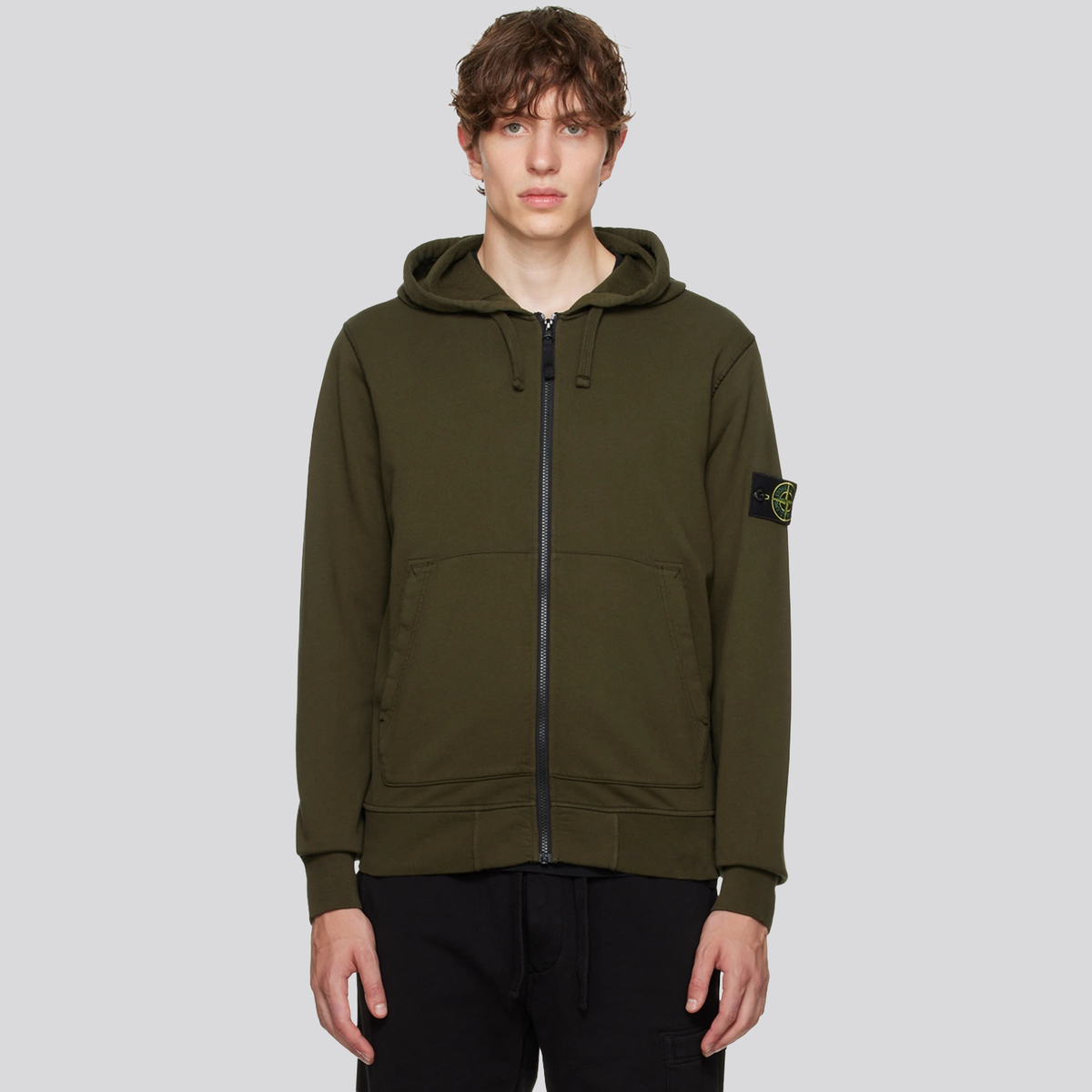 Chaqueta Verde Militar Stone Island Tag