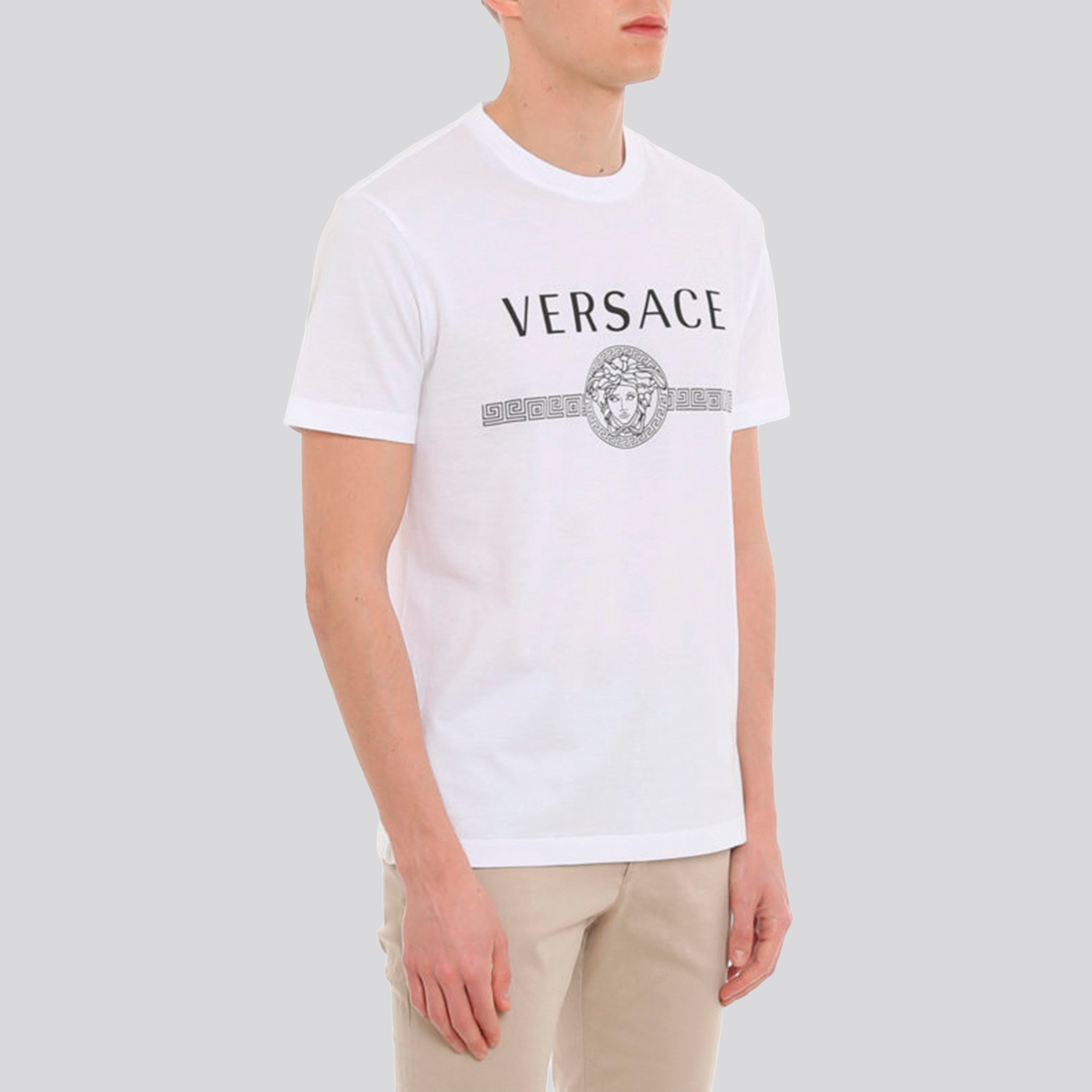 Camiseta Blanca Gianni Versace Logo Medusa
