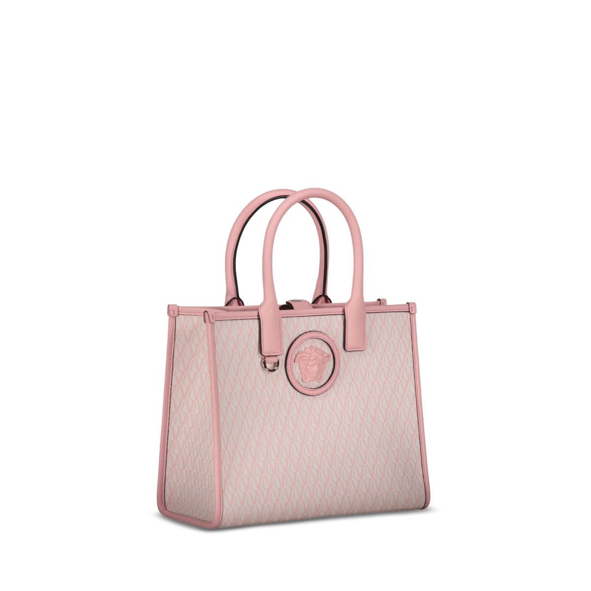 Cartera Rosada Versace V Jacquard Tote