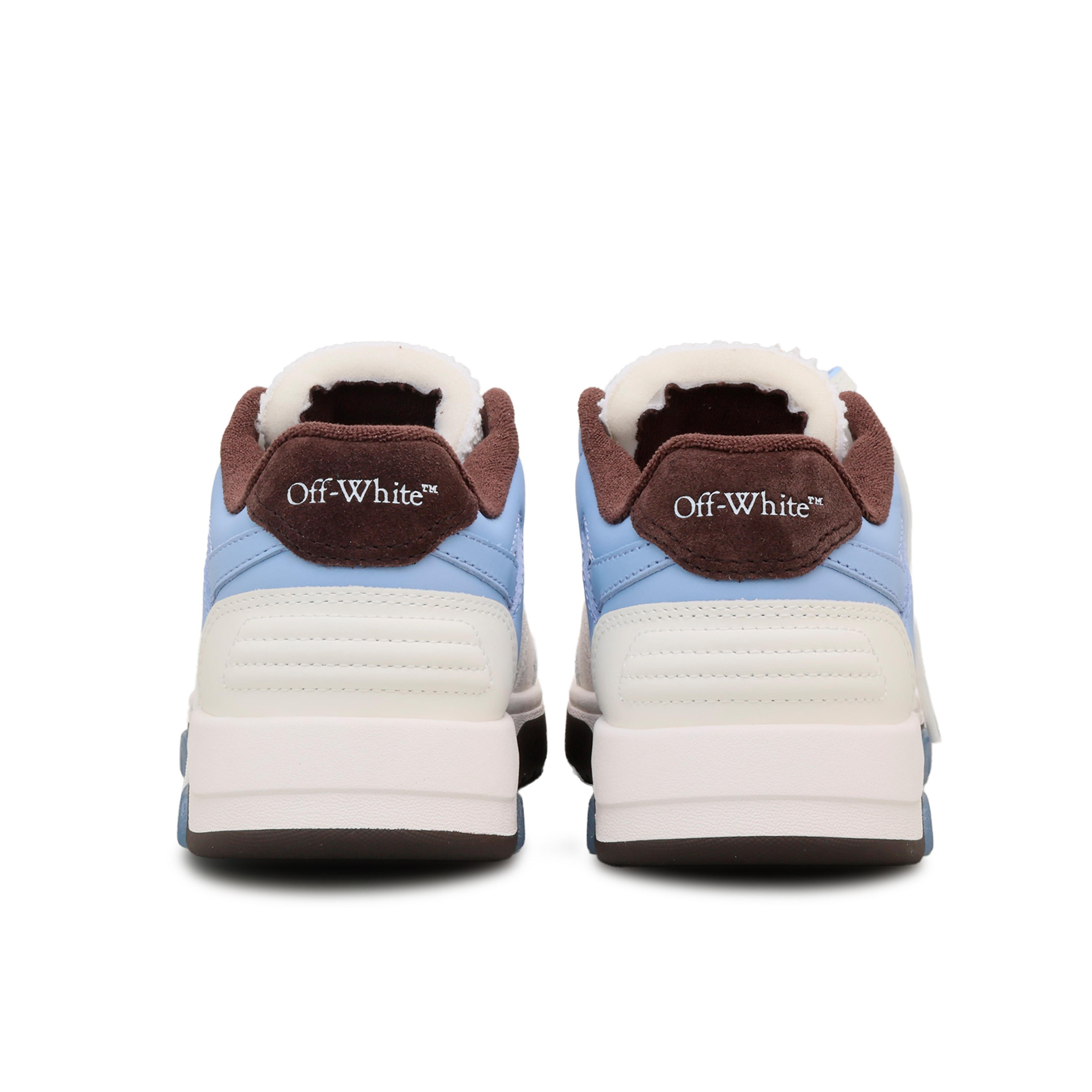 Sneakers Azules Slim "OOO" Dusty Blue - White