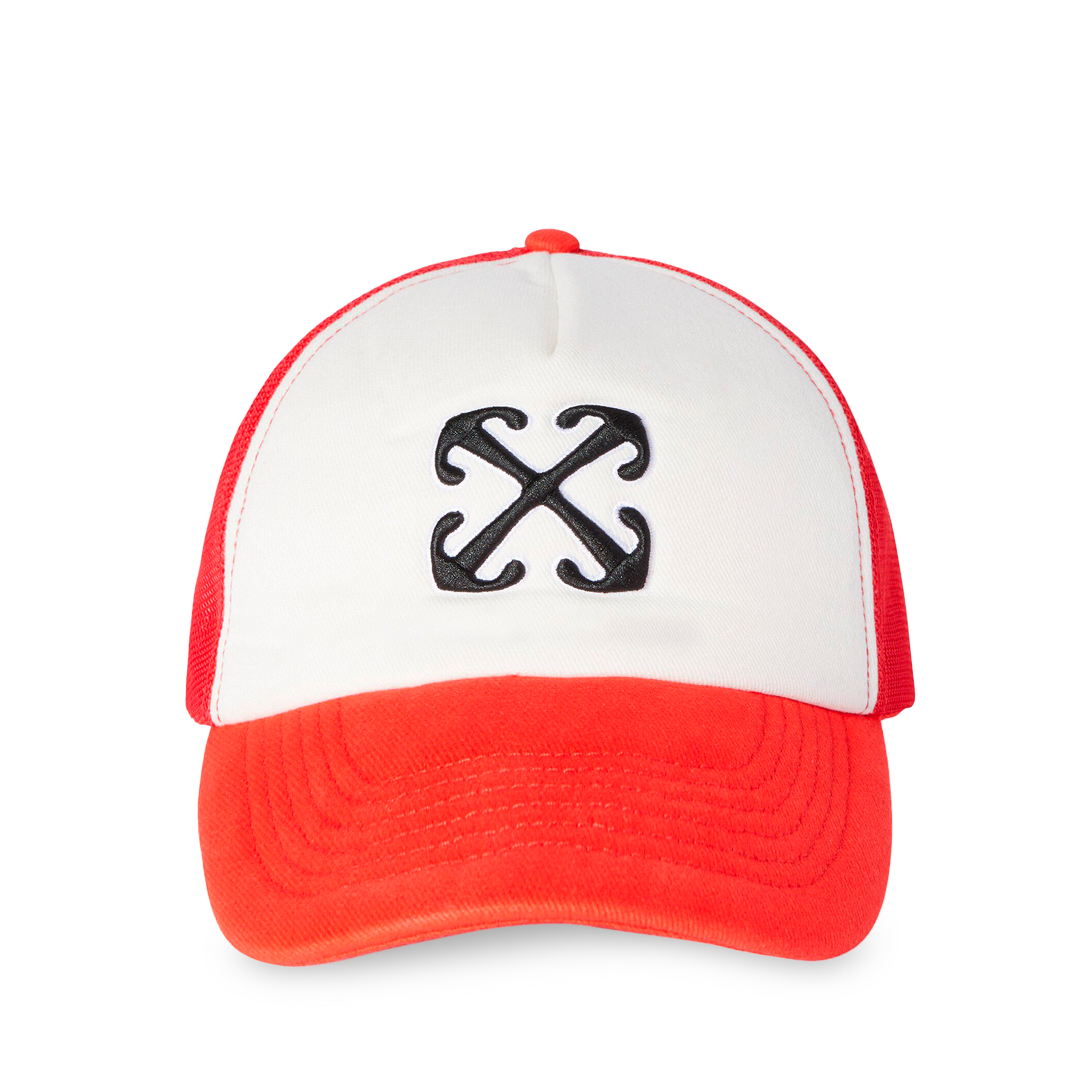Gorra Roja Off-White Arrow Trucker