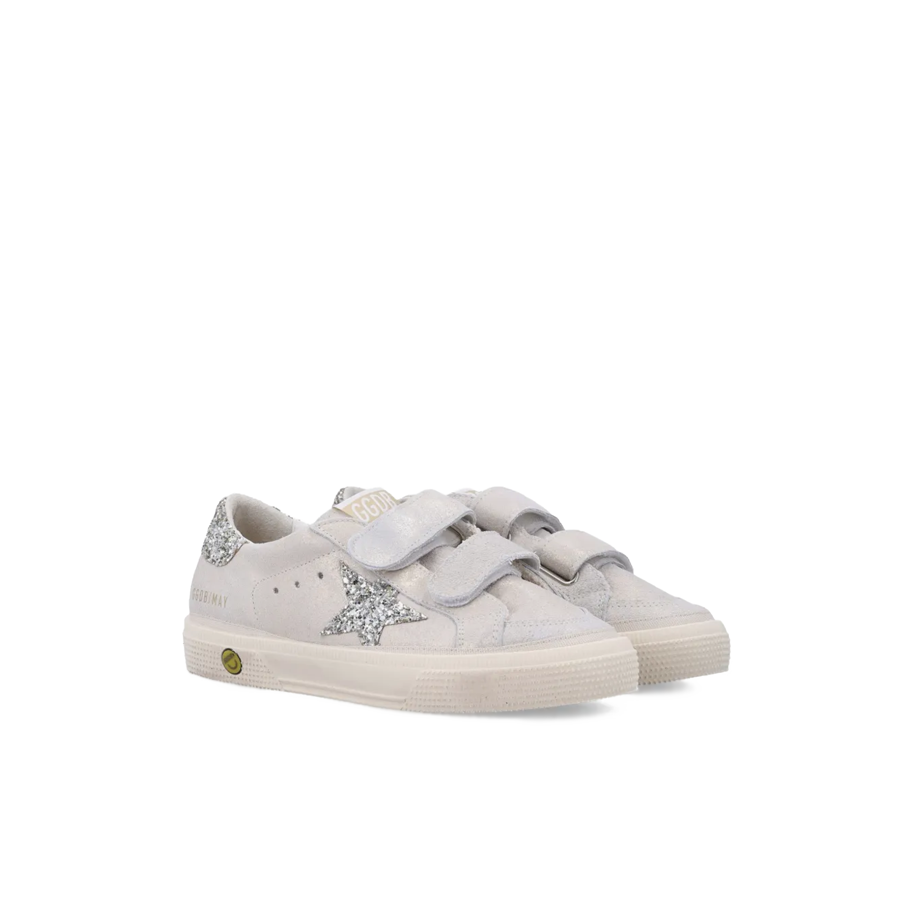Sneakers Gris Golden Goose Velcro Super-Star Glitter Star