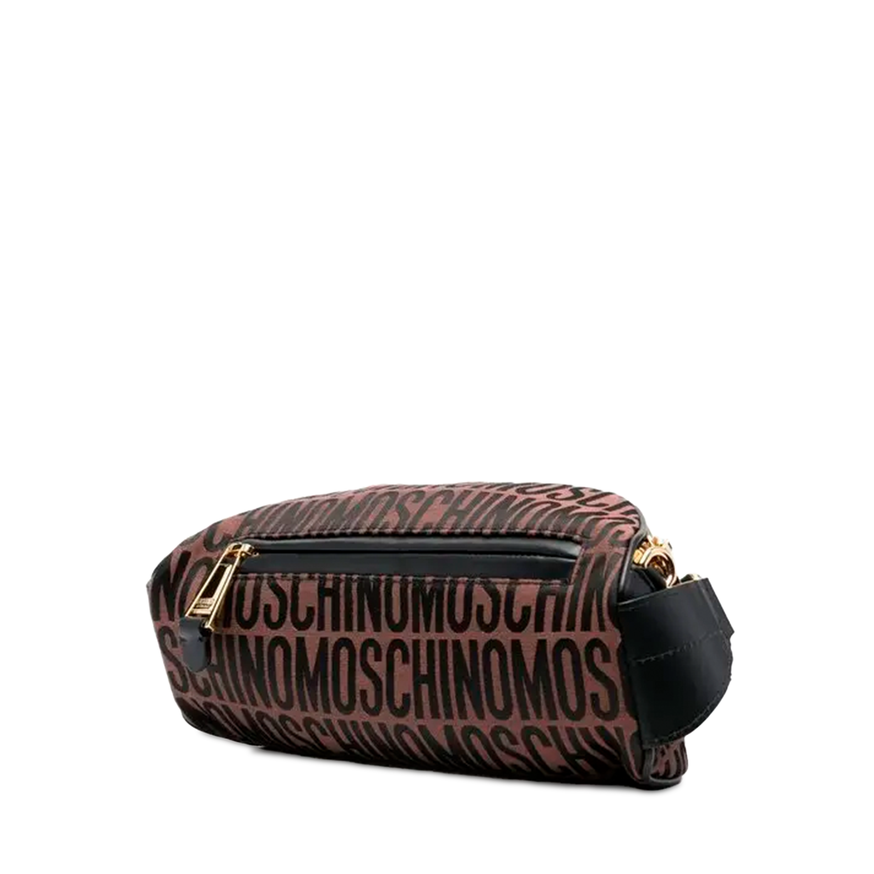 Riñonera Negra Moschino Multi Logo