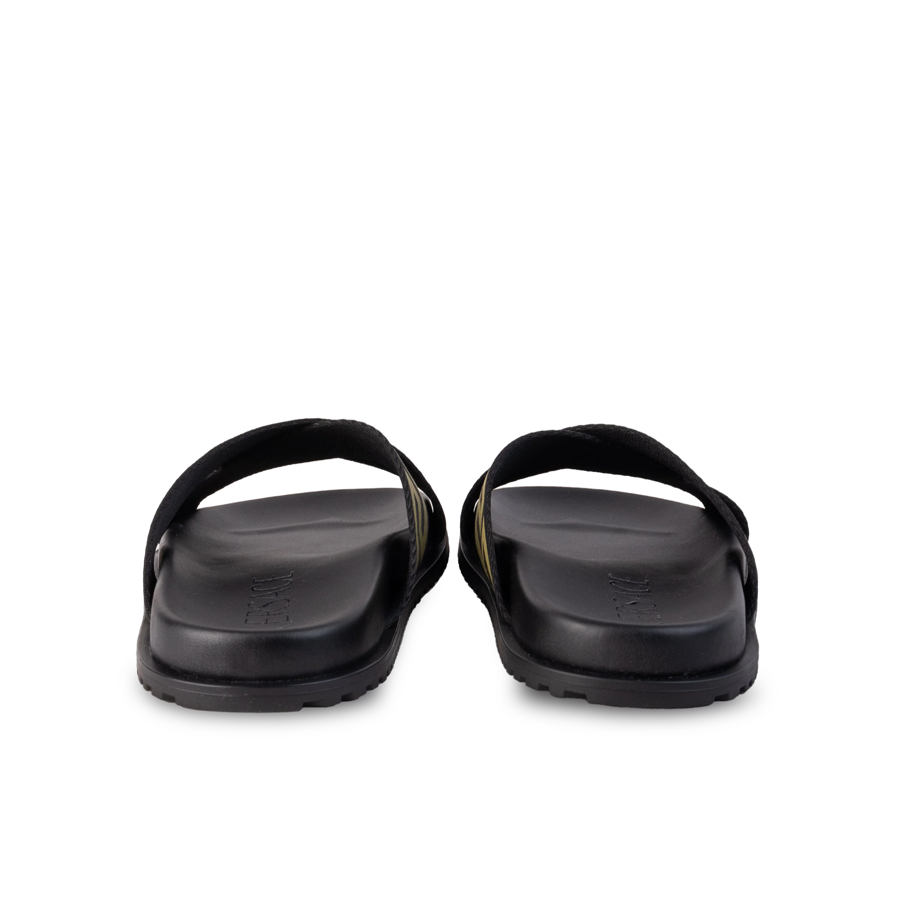 Sandalias Negras Beige Versace Greca-Pattern