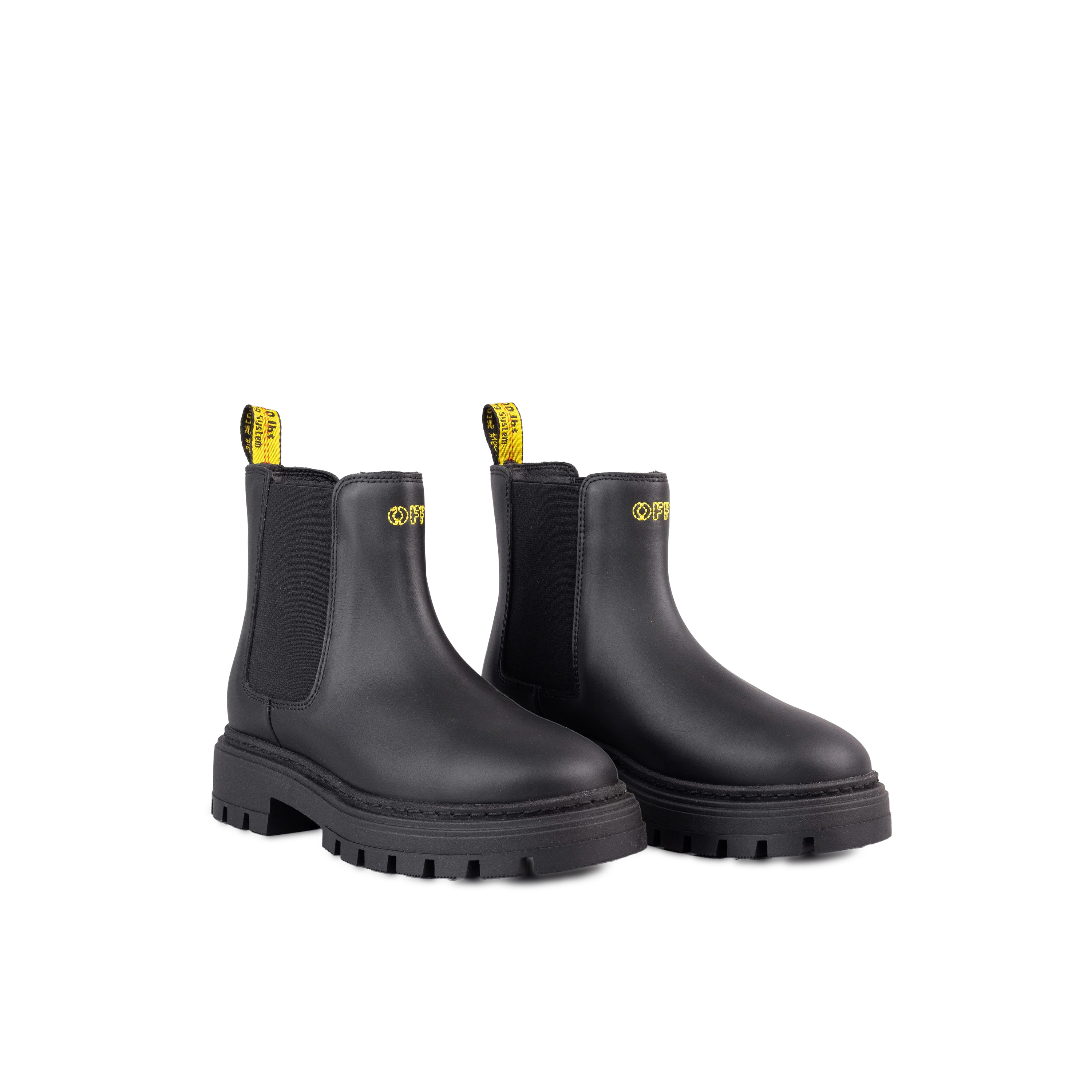 Botas Negras Off-White Kids Chelsea