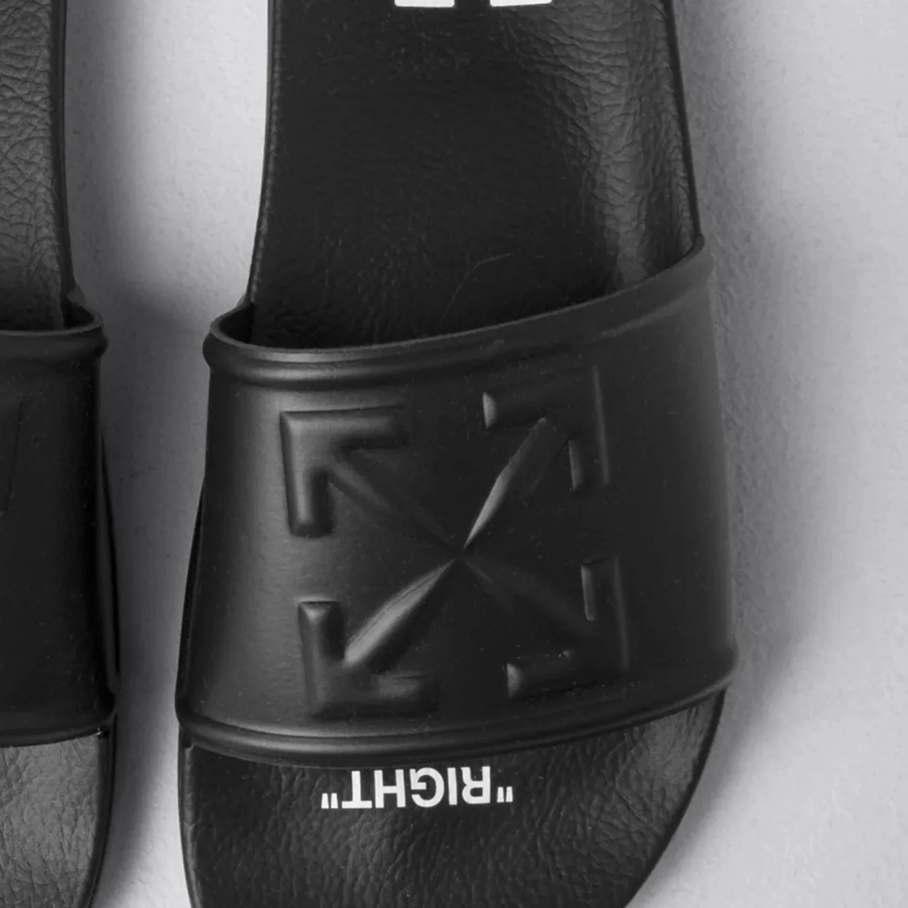 Sandalias Negro-Negro Off-White Arrow