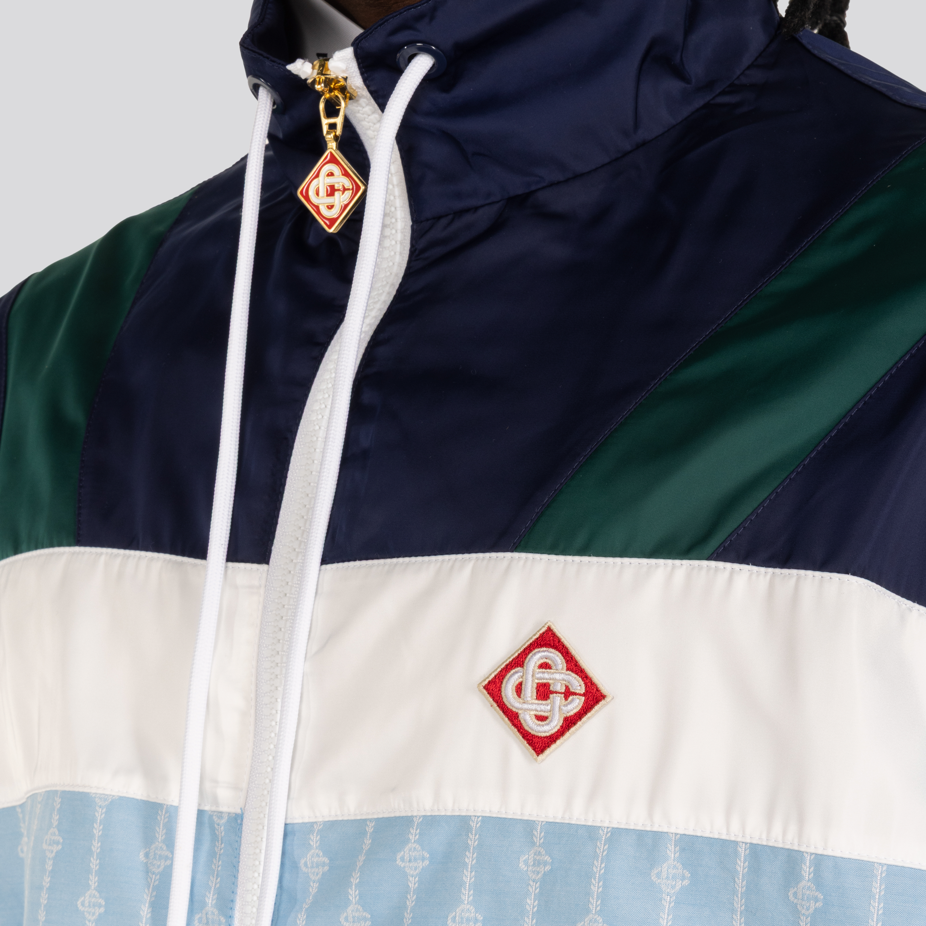 Chaqueta Celeste Casablanca Logo