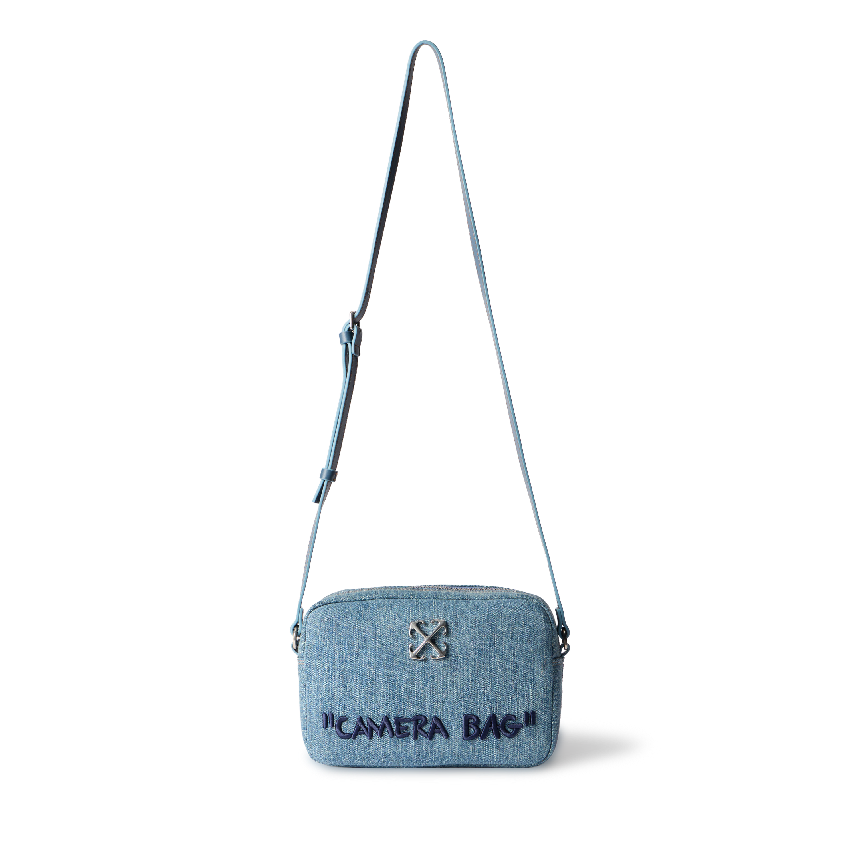 Cartera Denim Off-White Camera Bag