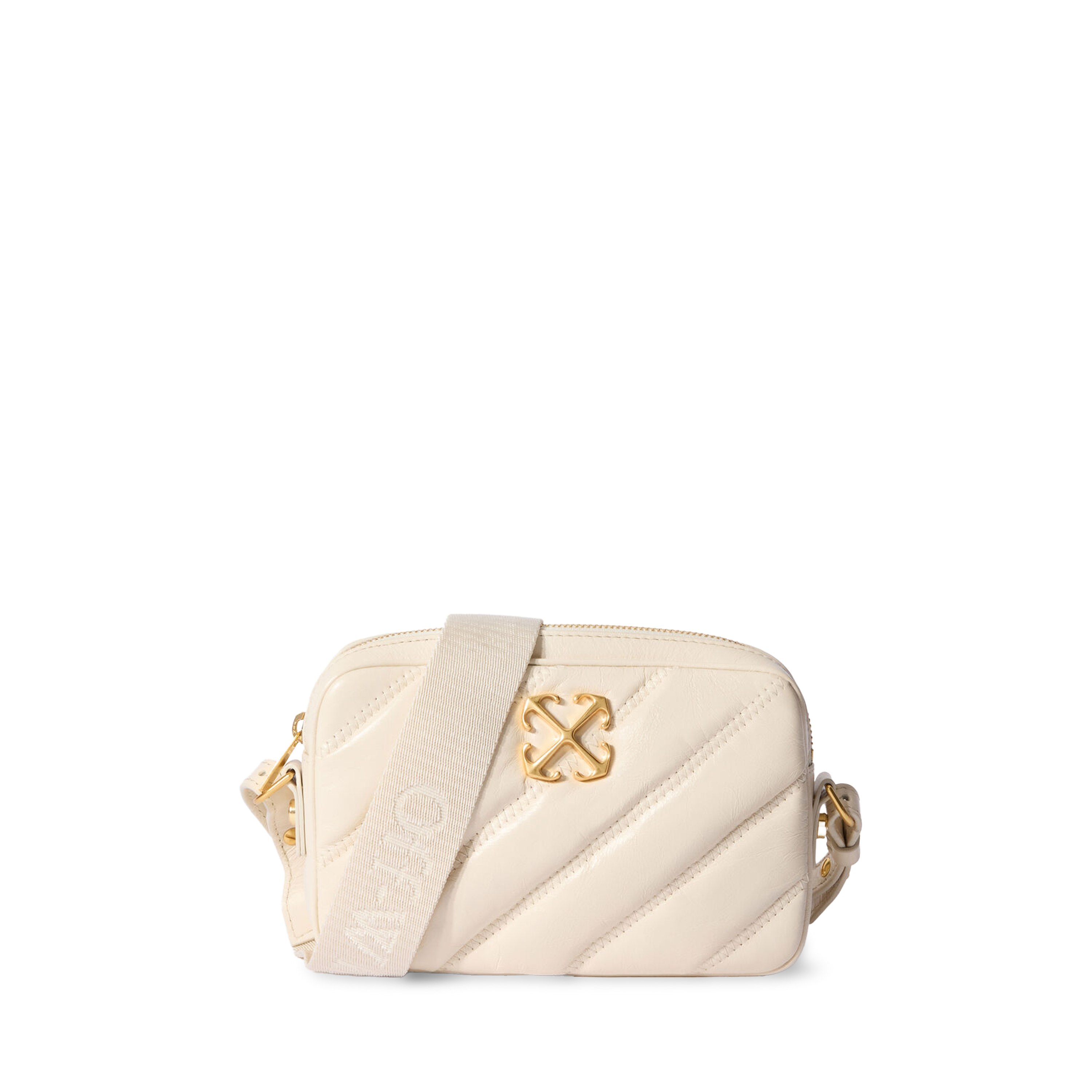 Cartera Beige Off-White Camera Bag