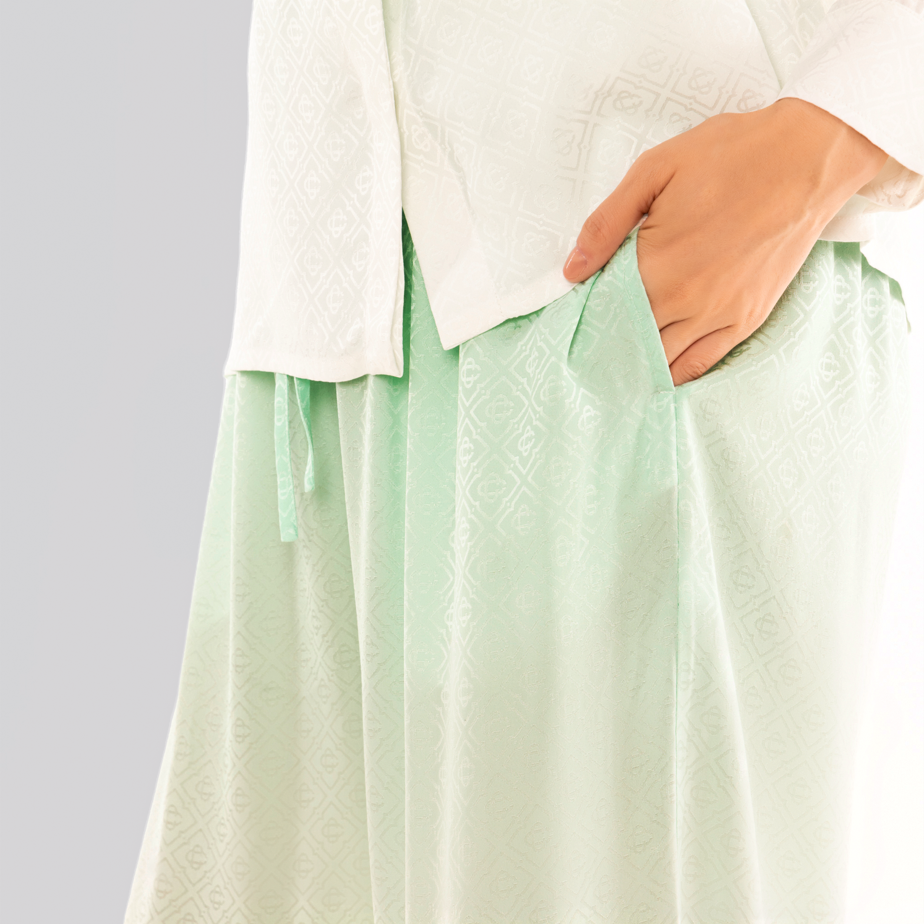 Pantalón Blanco Casablanca Gradient Monogram